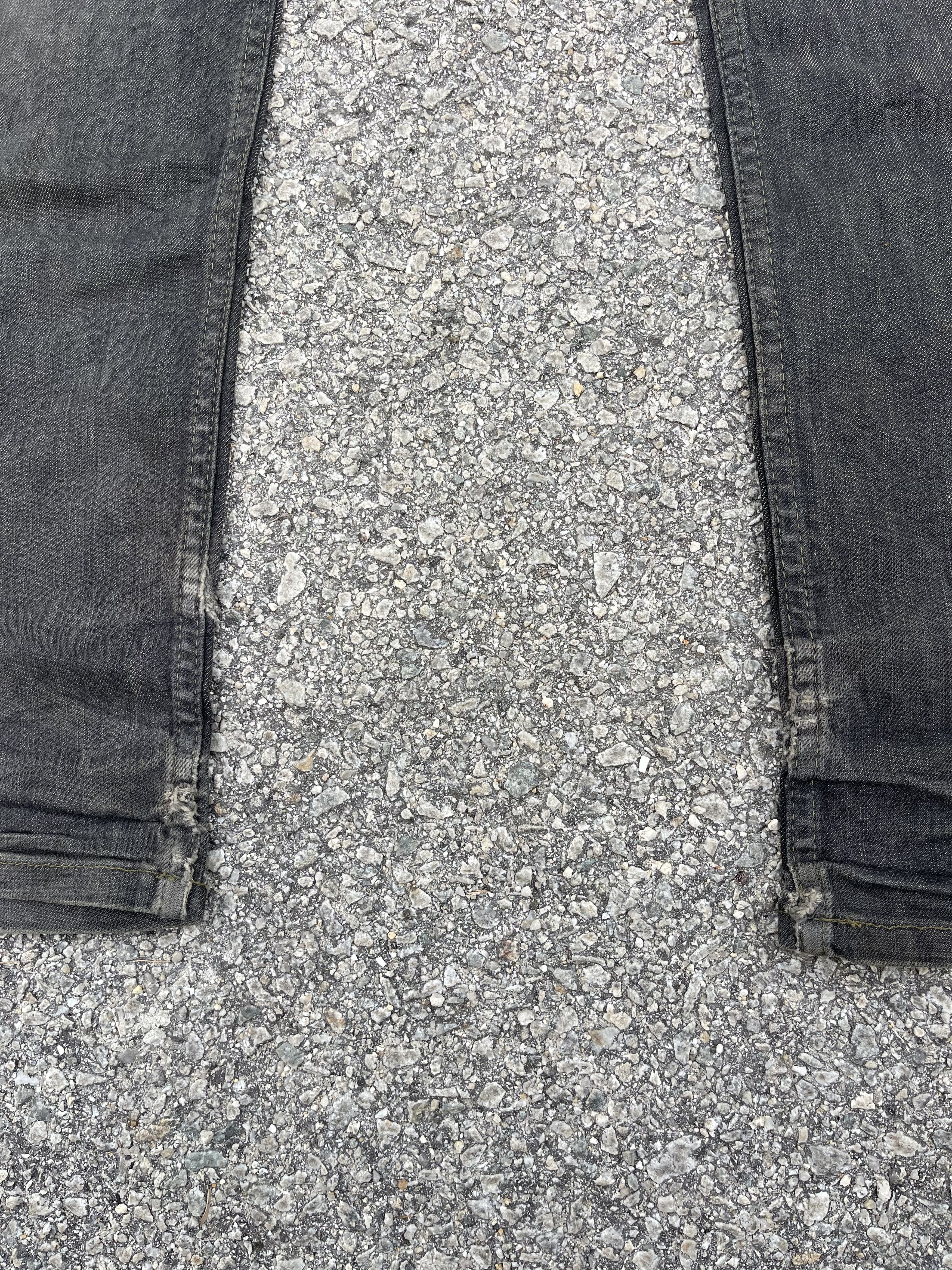 Helmut Lang × Vintage Vtg 90s Helmut Lang Black Dirt Low Waist Contour Fit Size US 31 - 14 Thumbnail