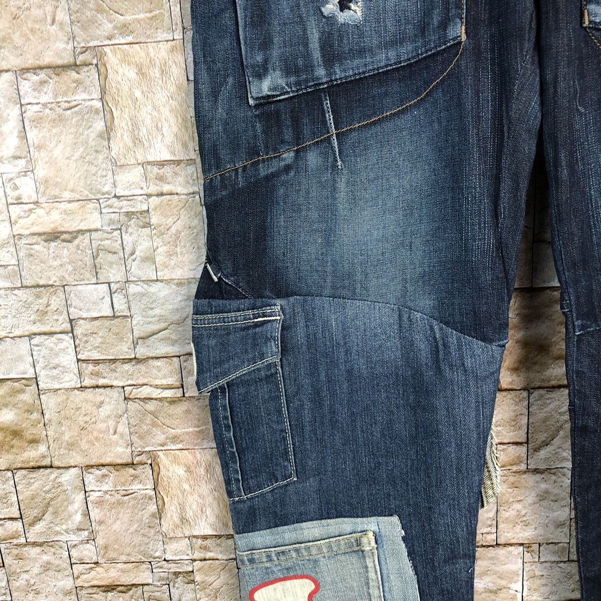 Marithe + Francois Girbaud Marithe Francois Girbaund Blue Custom Denim Pants #A572 Size US 30 / EU 46 - 10 Thumbnail