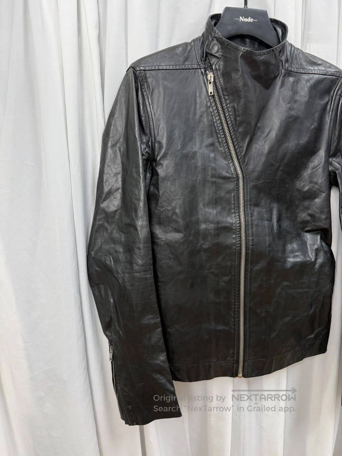 Rick Owens Rick Owens Stand Collar Biker Jacket. Size US M / EU 48-50 / 2 - 2 Thumbnail
