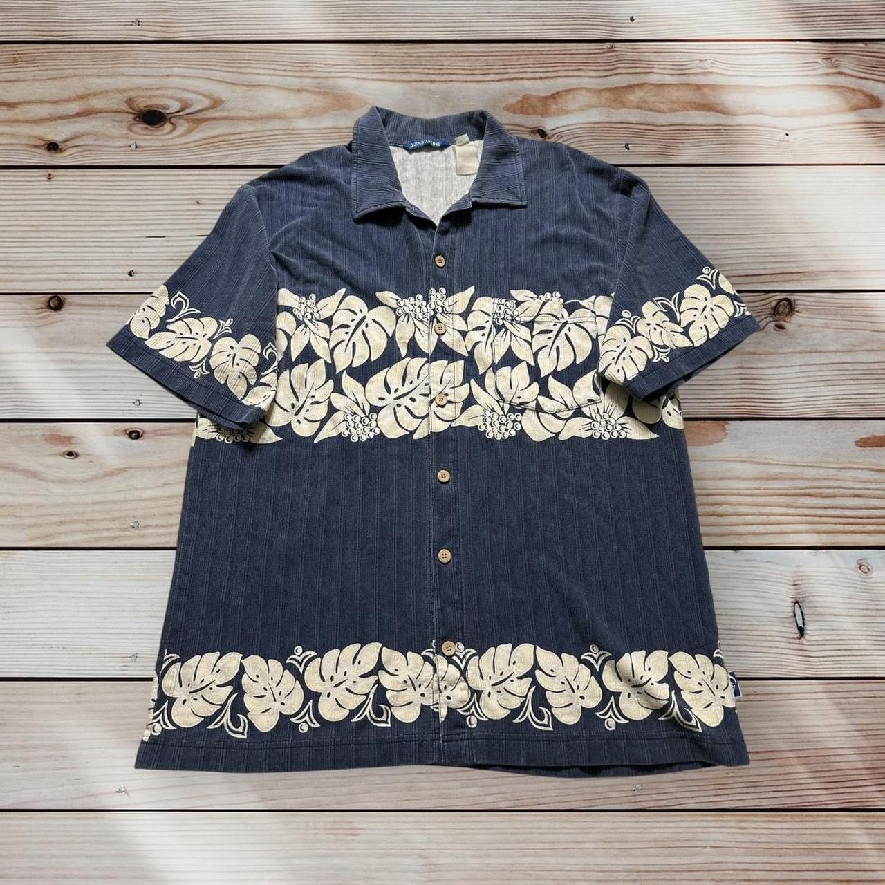 Quiksilver Vtg Quiksilver Shirt Men’s XL Blue White Short Sleeve Size US XL / EU 56 / 4 - 1 Thumbnail