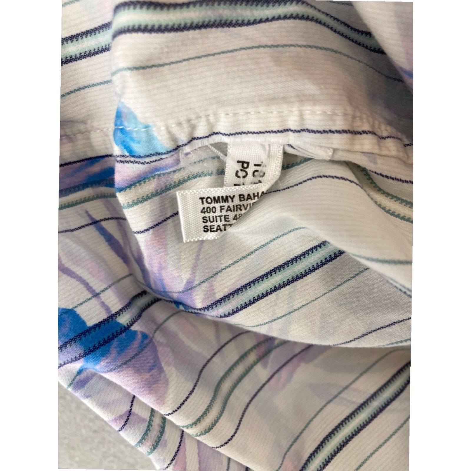 Tommy Bahama Mens Tommy Bahama XL Extra Large Shirt Floral Stripe Button Up Size US XL / EU 56 / 4 - 6 Thumbnail