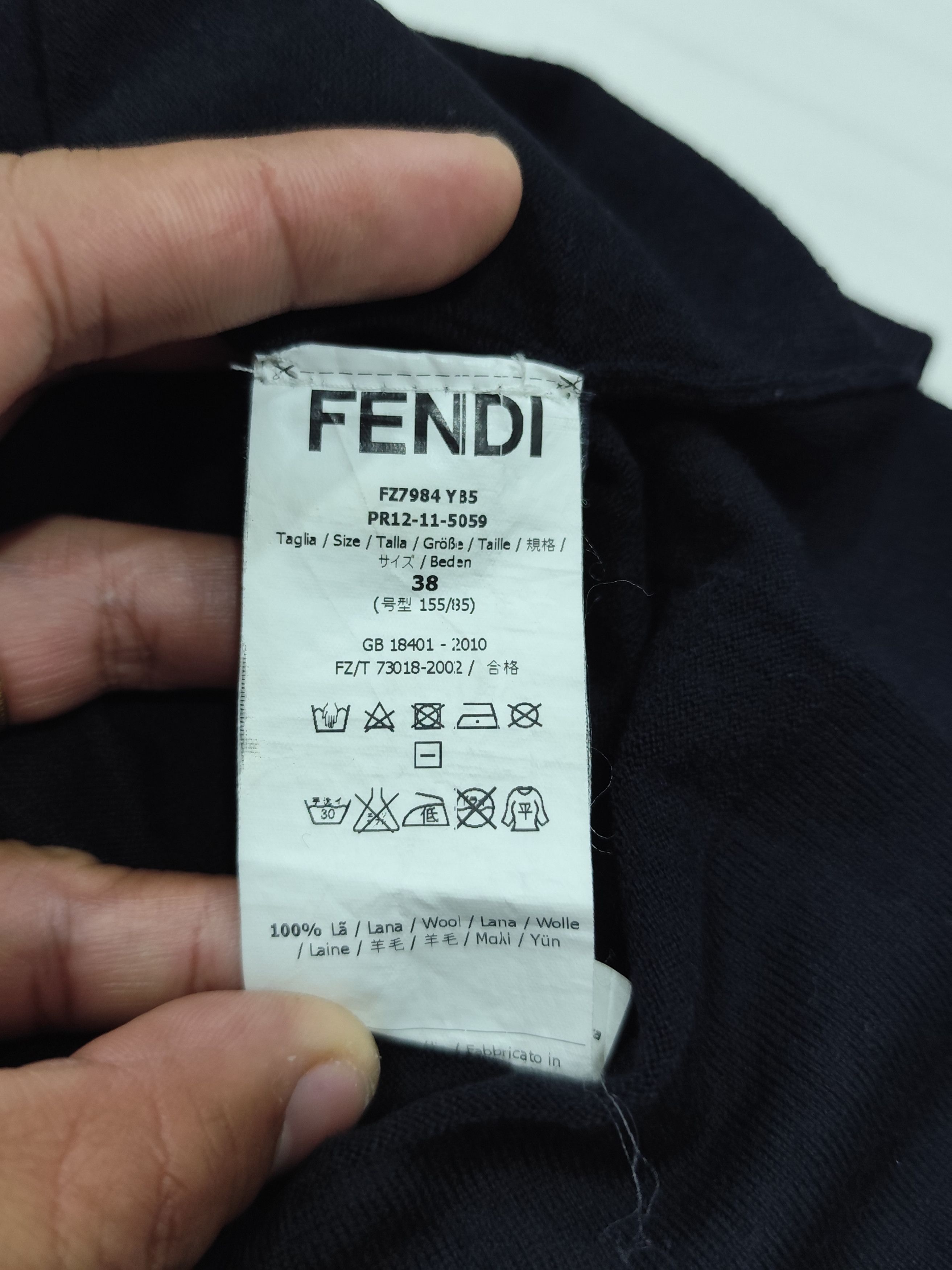 Fendi Fendi wool minimalist shirt Size XS / US 0-2 / IT 36-38 - 5 Thumbnail