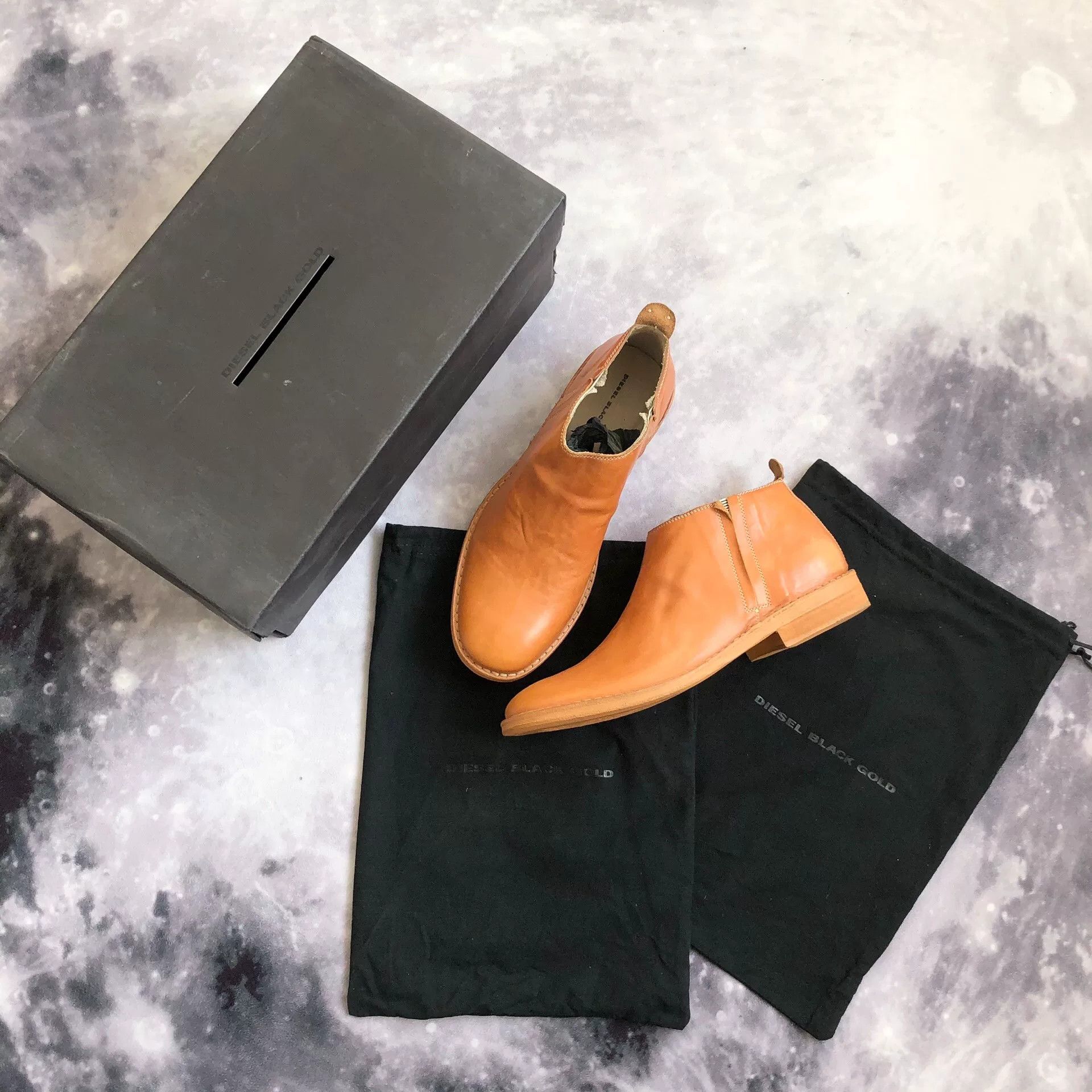 Diesel Diesel Black Gold Men's Chelsea Boots Size US 8 / EU 41 - 1 Thumbnail