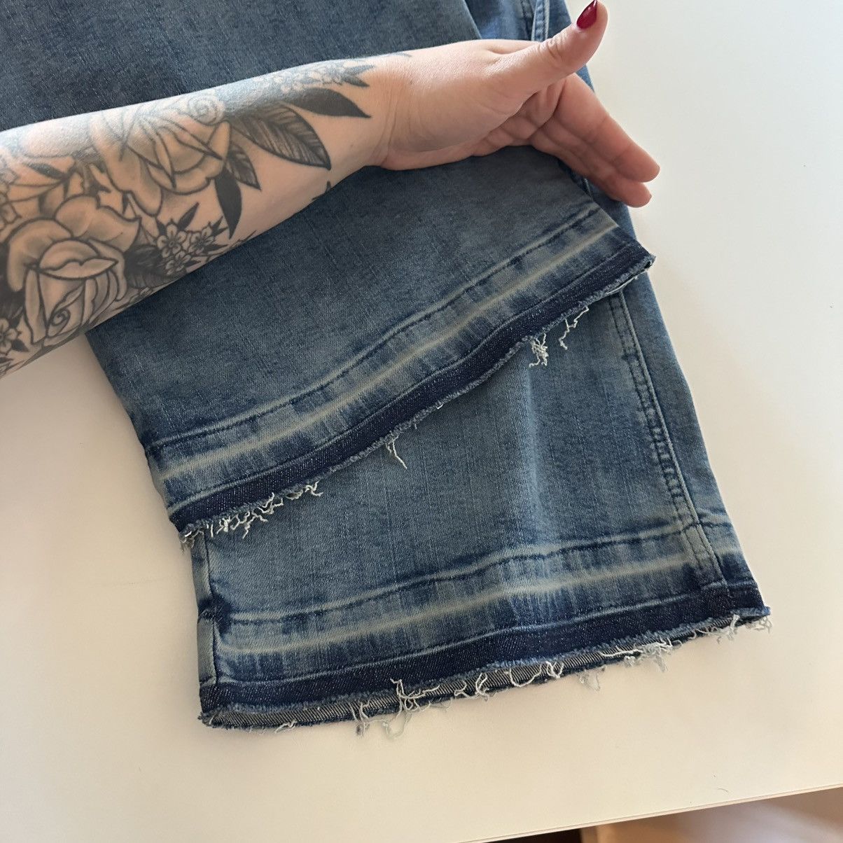 Ottolinger Ottolinger Strappy Signature Wrap Jeans Blue M Streetwear Size 34" / US 12 / IT 48 - 4 Thumbnail