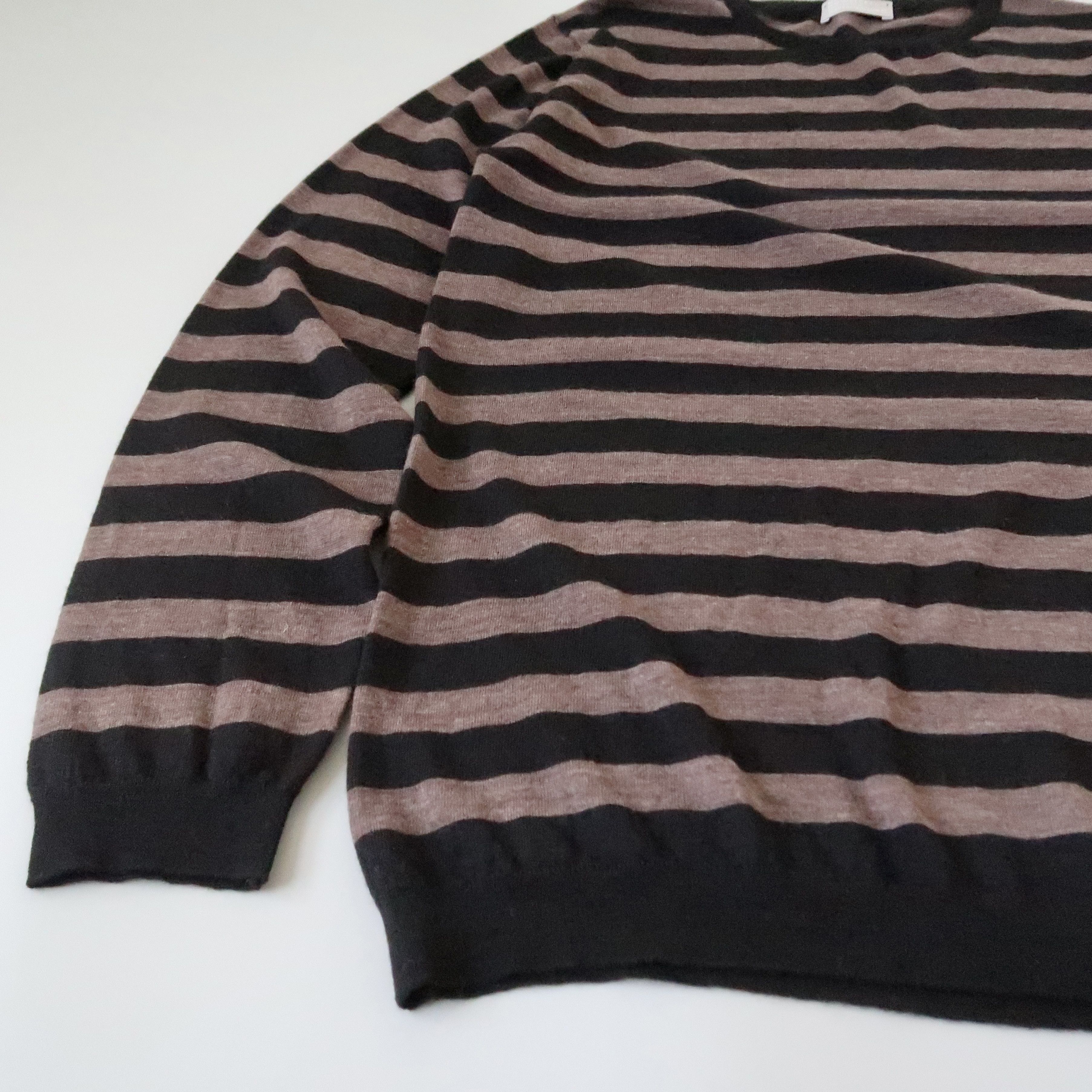 John Smedley MHL x John Smedley striped fine merino wool sweater/jumper Size US L / EU 52-54 / 3 - 8 Thumbnail
