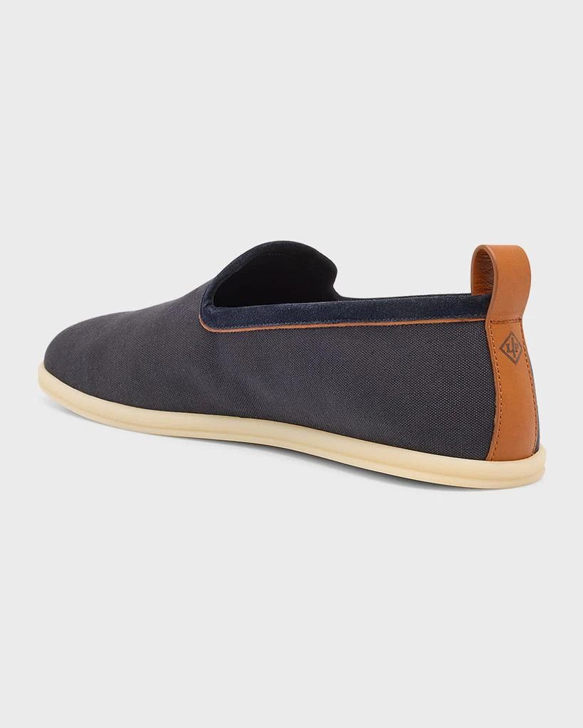 Loro Piana o1w1db10125 FAN2463 Venice Walk Loafers in Navy Blue Size US 9 / EU 42 - 4 Thumbnail