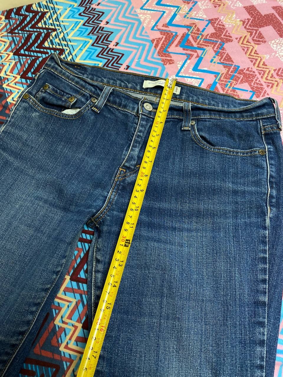 Levi's × Vintage Vintage Levis 505 Flare Dark Wash Denim Jeans Size 28" / US 6 / IT 42 - 9 Thumbnail