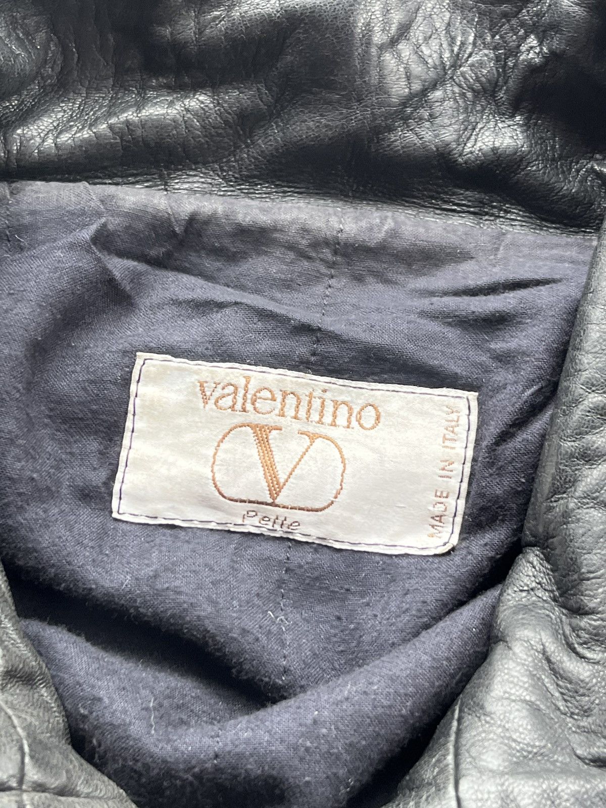 Valentino Valentino Vintage Leather Jacket 90s 80s Size US L / EU 52-54 / 3 - 4 Thumbnail
