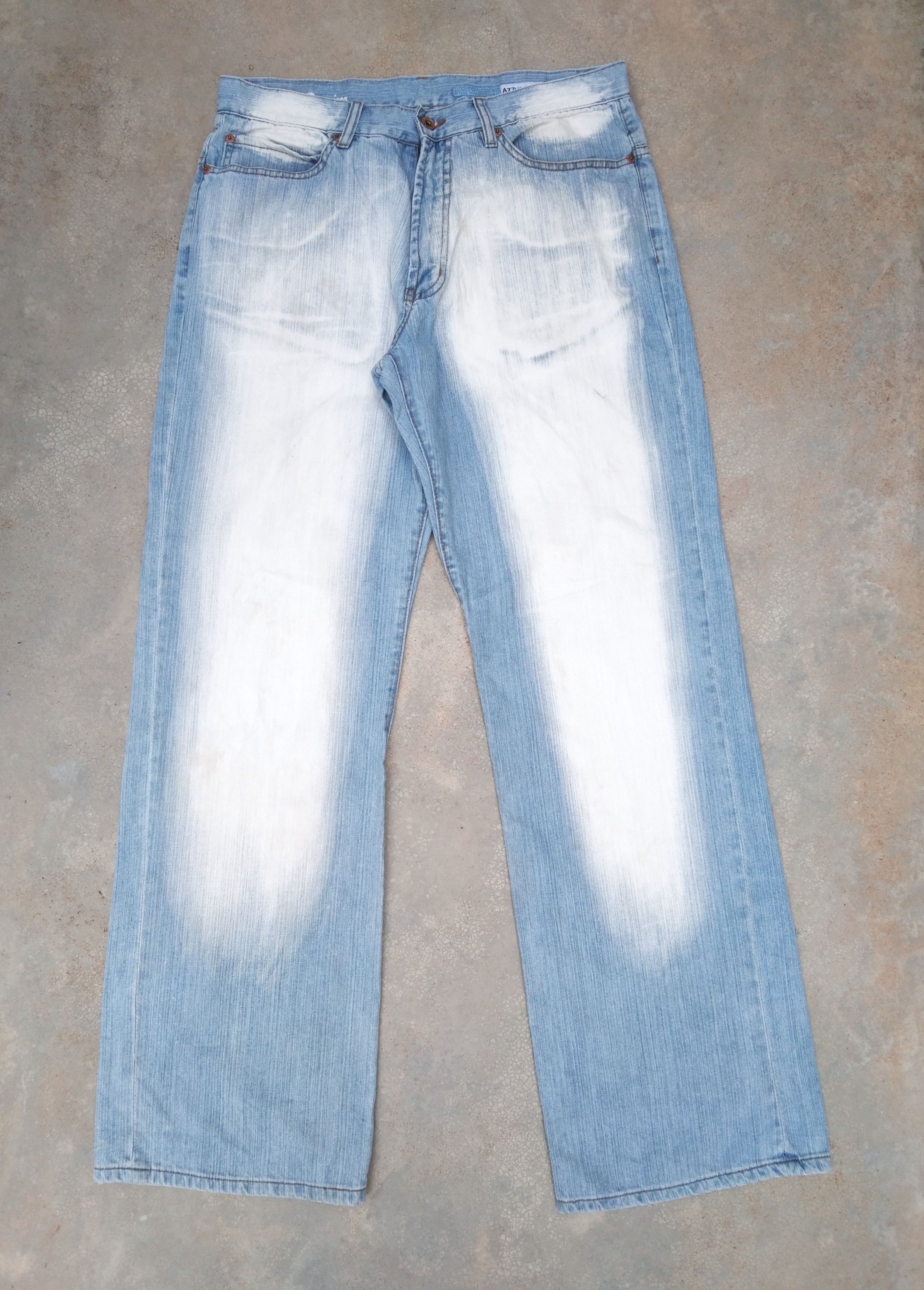 Jean × Vintage Azzure Jean Balenciaga Style Inspired Loose Straight Leg Size US 34 / EU 50 - 1 Thumbnail