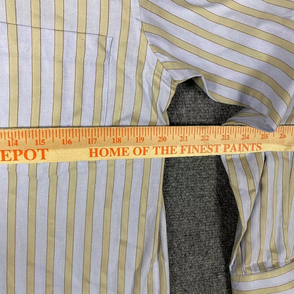 Other Alessandro Dress Shirt Men's 39 15.5 Long Sleeve Striped Size US M / EU 48-50 / 2 - 4 Thumbnail