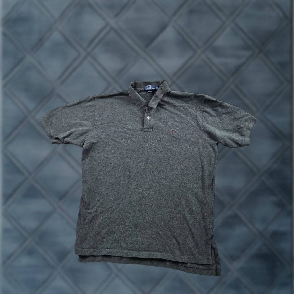 Polo Ralph Lauren Polo Ralph Lauren Polo Shirt Mens XL Gray Short Sleeve Cotton Pullover Size US XL / EU 56 / 4 - 1 Thumbnail
