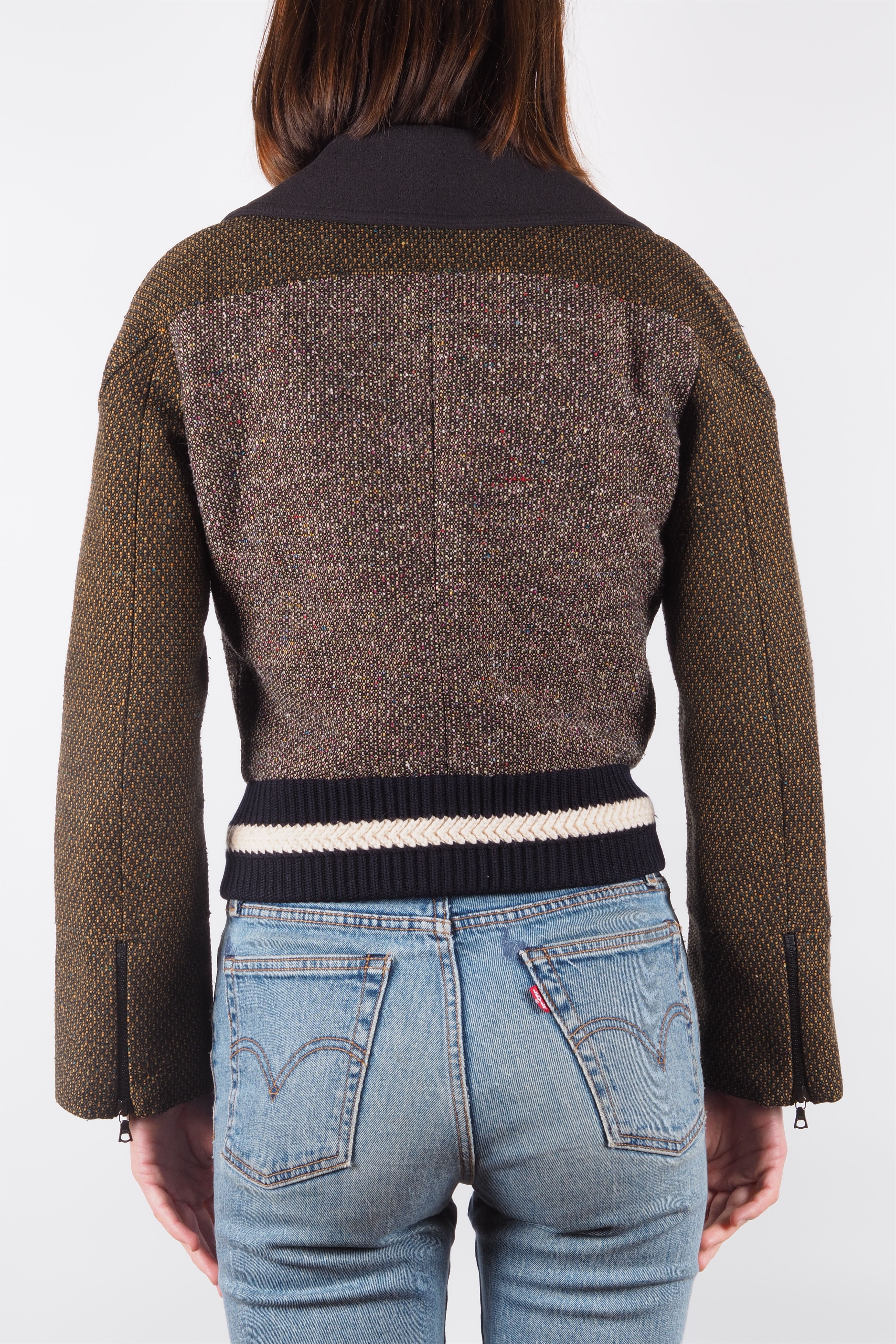Stella McCartney Stella McCartney Wool Tweed Cropped Jacket Size XS / US 0-2 / IT 36-38 - 4 Thumbnail