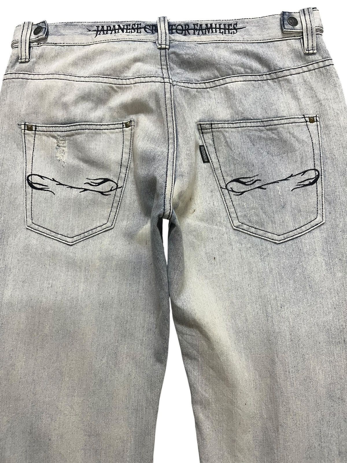 If Six Was Nine Vintage Of the Niege Studded Grunge Faded Denim Size US 33 - 8 Thumbnail