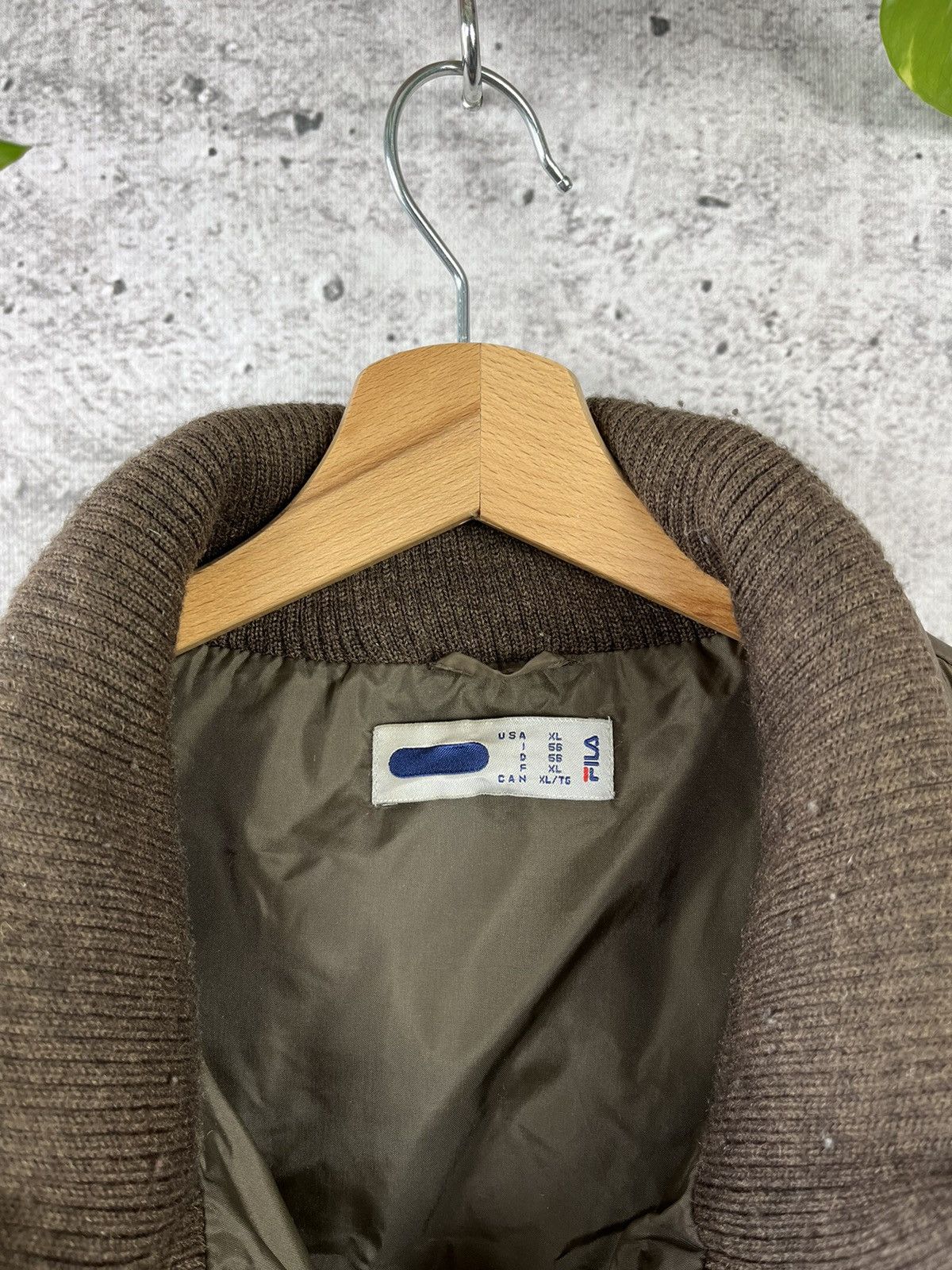 Fila × Vintage Fila - vintage y2k brown puffer vest Size US XL / EU 56 / 4 - 4 Thumbnail