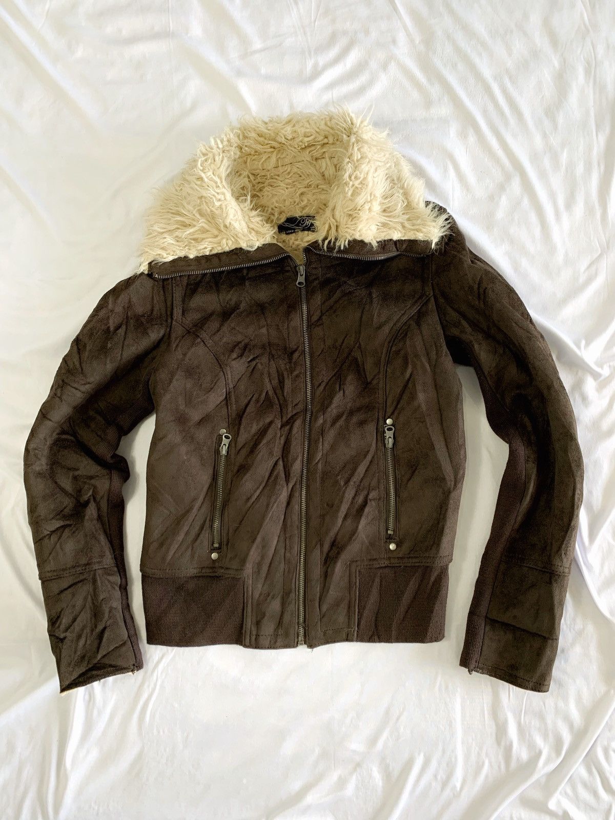 14th Addiction suede faux fur kmrii ifsx lgb vkei style japan jacket Size US XS / EU 42 / 0 - 6 Thumbnail