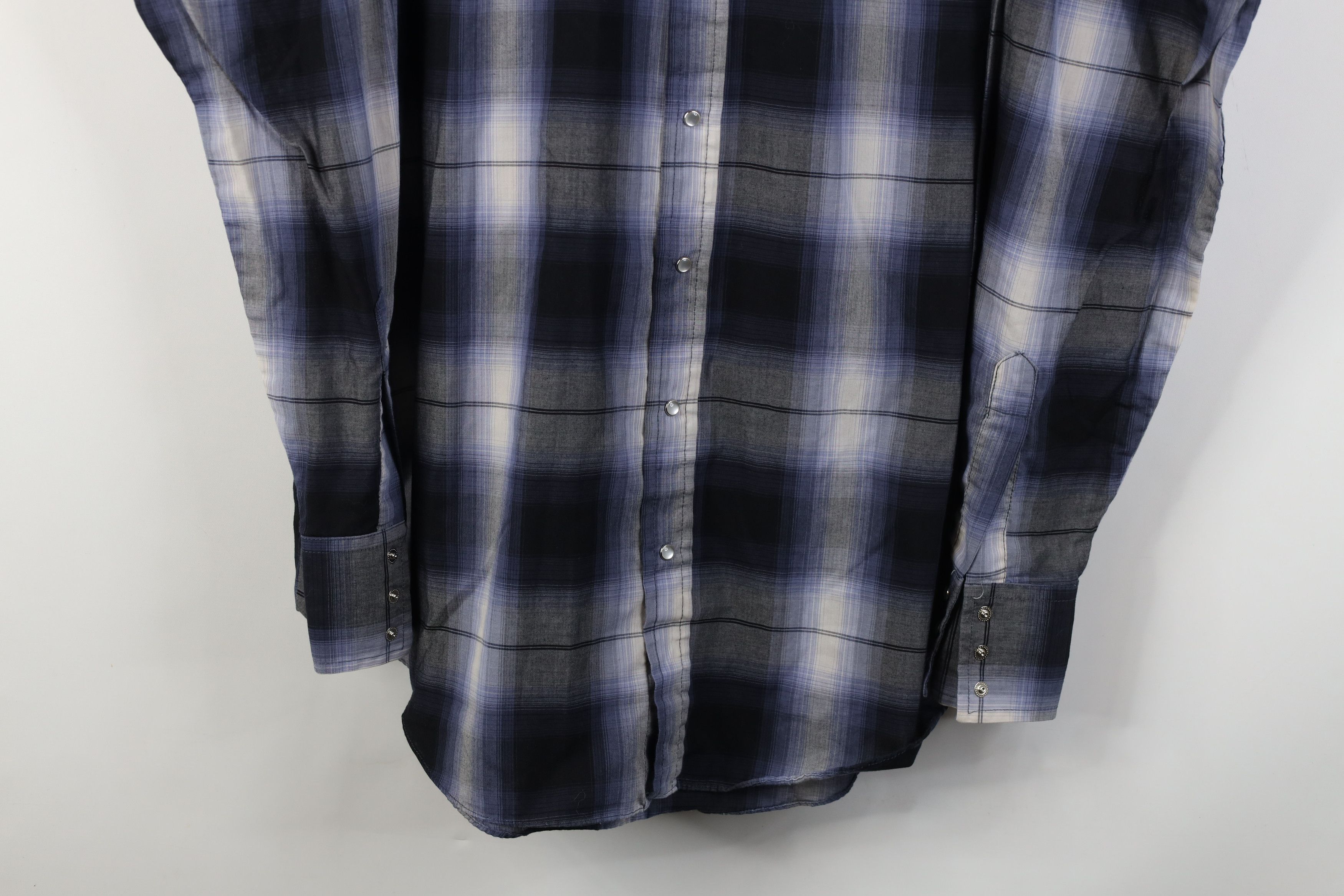 Vintage Vintage 90s Streetwear Cowboy Rodeo Snap Button Shirt Plaid Size US XL / EU 56 / 4 - 3 Thumbnail
