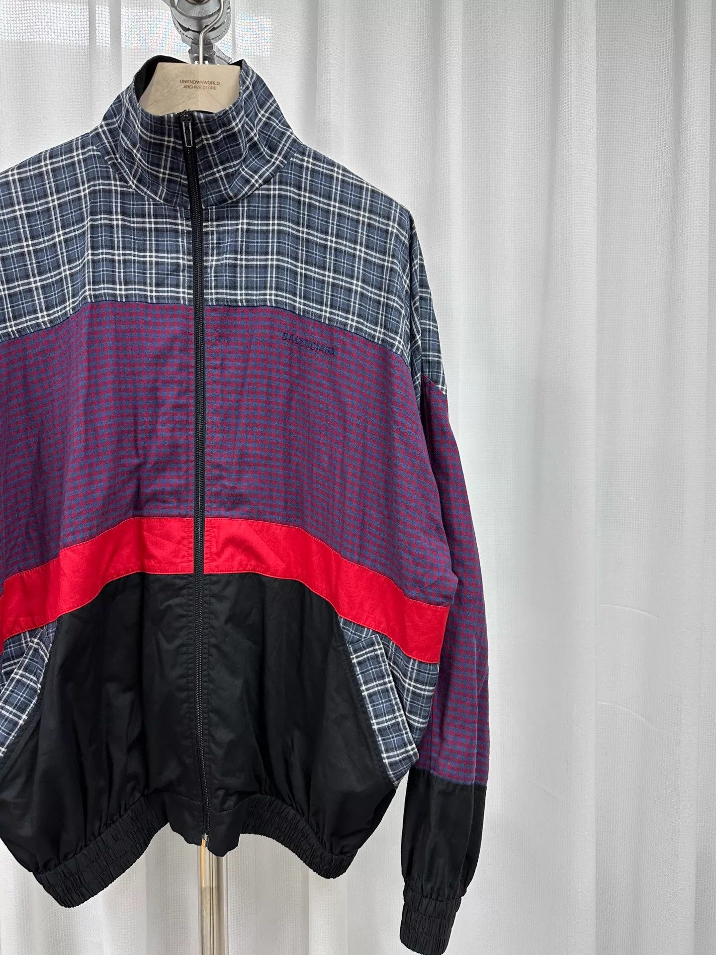 Balenciaga Balenciaga 18SS Check-Panel Track Jacket Size 46 Size US S / EU 44-46 / 1 - 2 Thumbnail