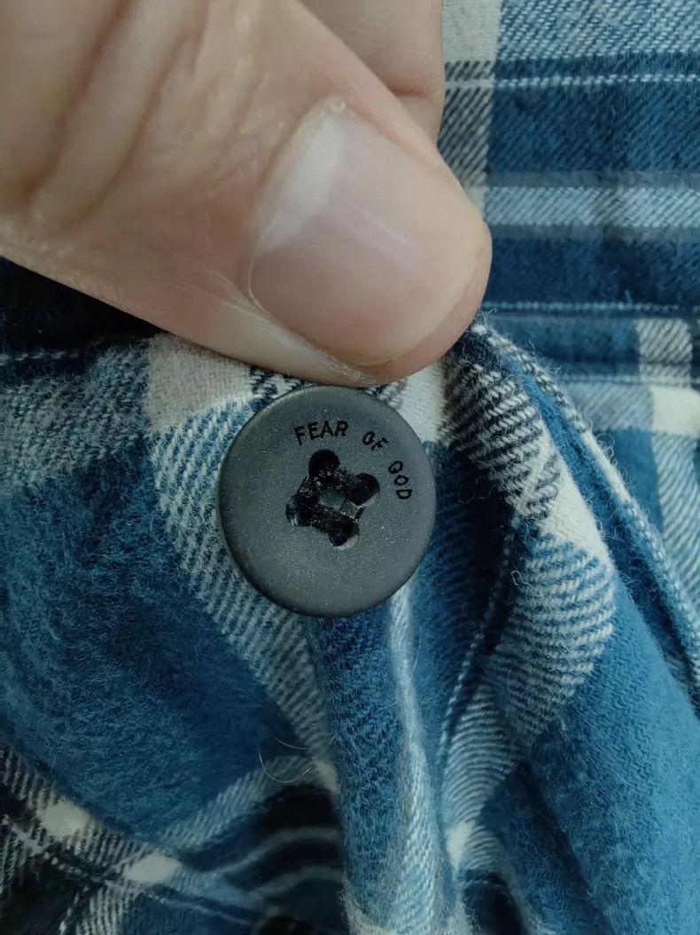 Fear of God Fear of God Season 6 Blue Plaid Shirt Size US L / EU 52-54 / 3 - 2 Thumbnail