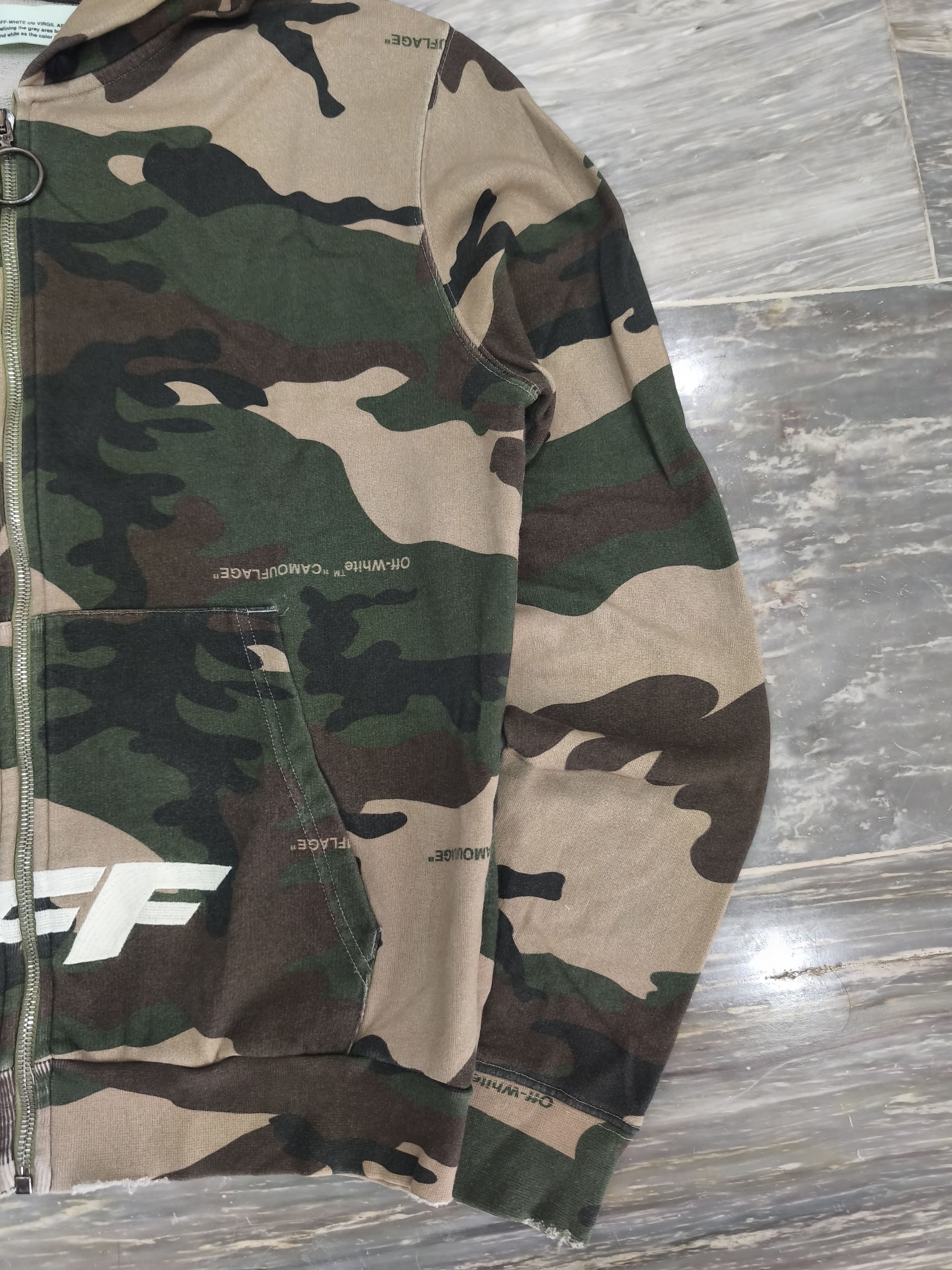 Off-White OFF WHITE Camouflage Cotton Zipped Hooded Size US S / EU 44-46 / 1 - 4 Thumbnail