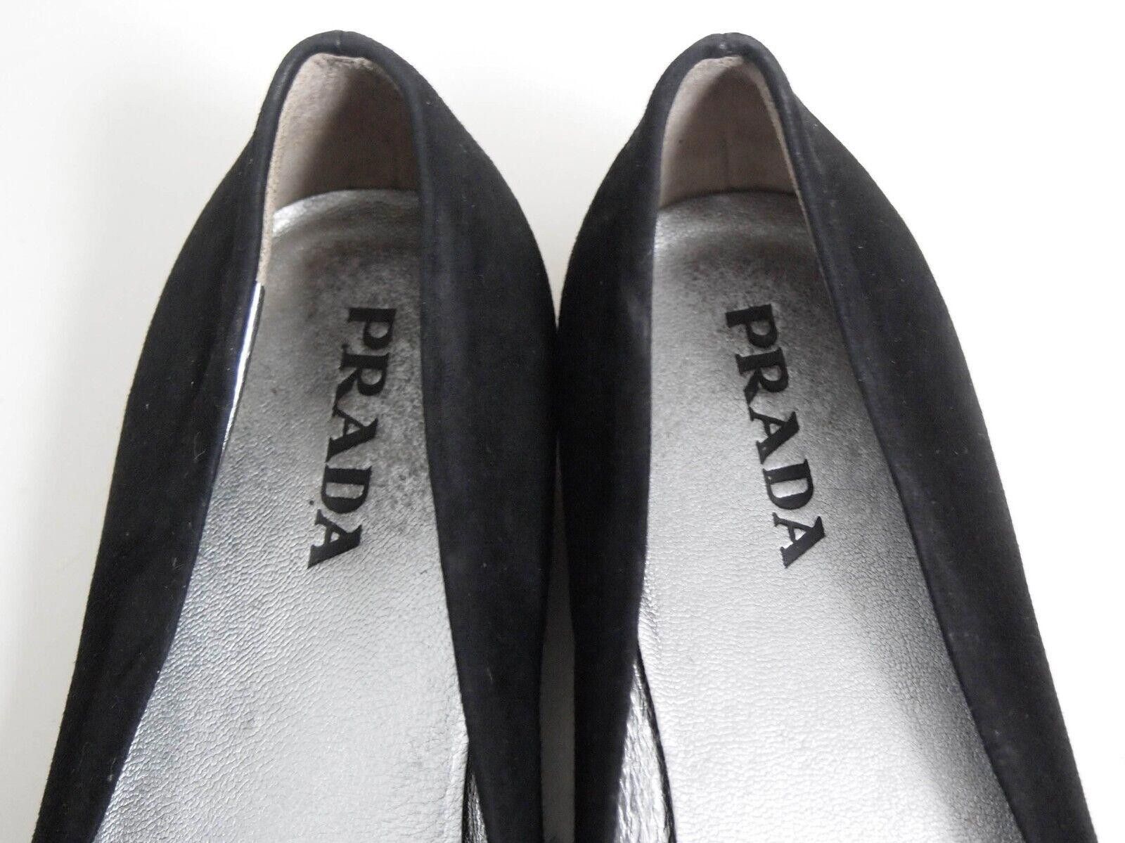 Prada Prada Knot Ballet Flats Black Suede Womens EU 36 US 6 Size US 6 / IT 36 - 7 Thumbnail