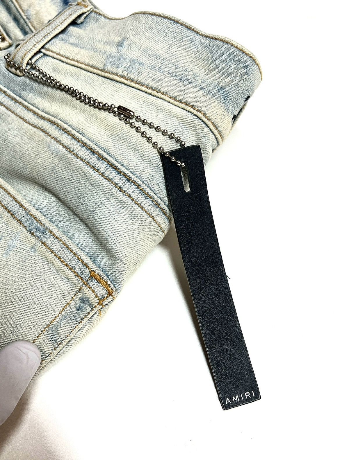 Amiri Art patch jean rn150712 Size US 32 / EU 48 - 8 Thumbnail