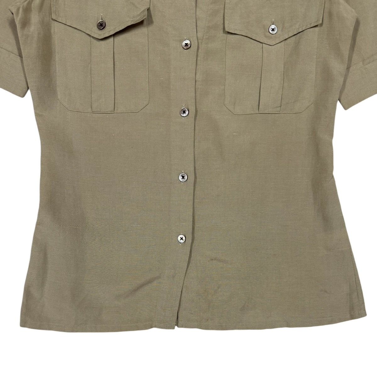 Margaret Howell × Vintage Margaret Howell England Southeastern Tan Uniform Shirt Size XS / US 0-2 / IT 36-38 - 4 Thumbnail
