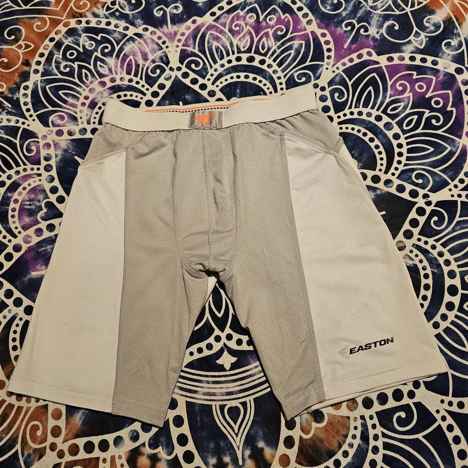Designer Men's Grey and White Easton Performance Shorts Size US 32 / EU 48 - 1 Thumbnail