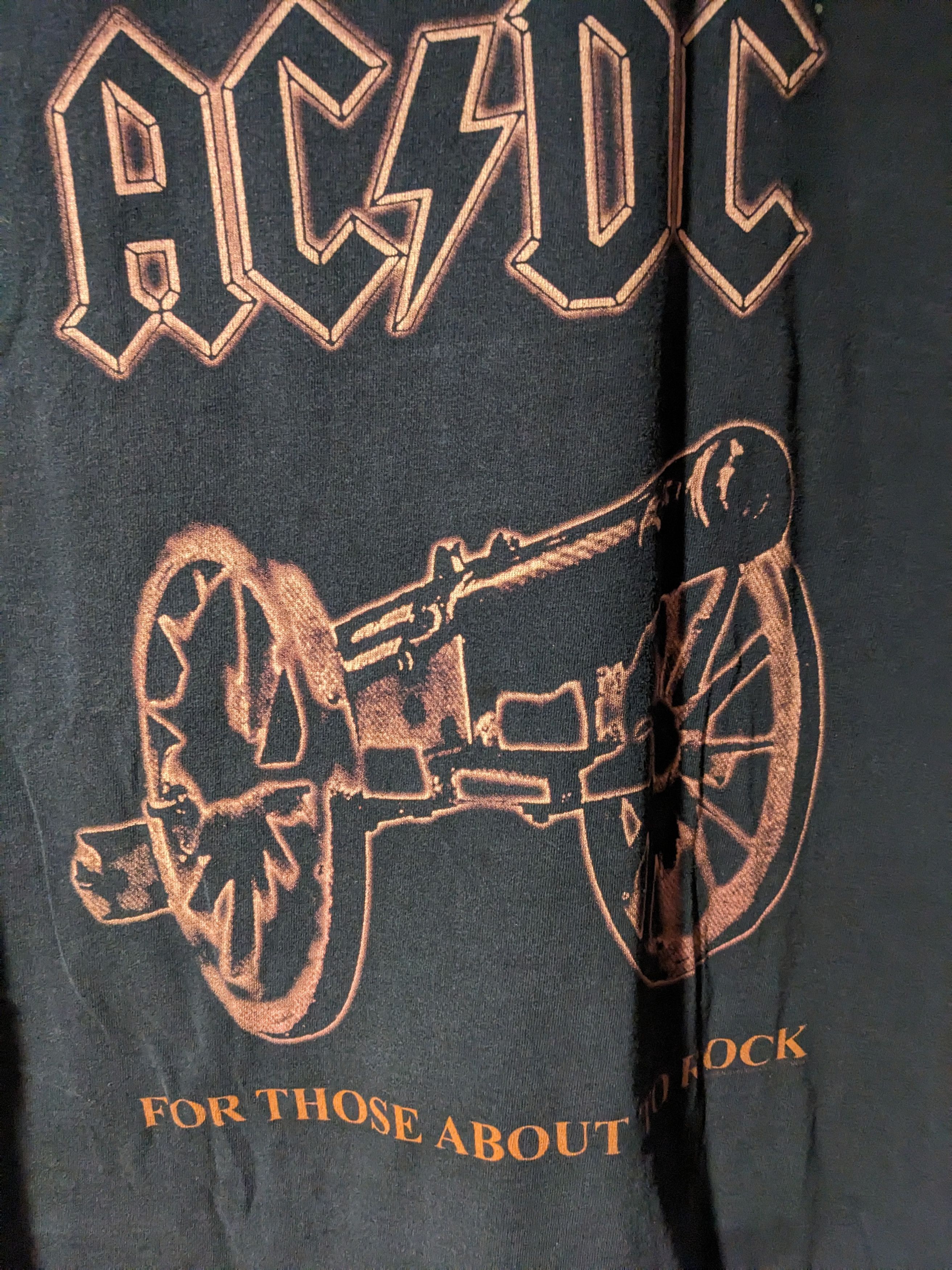 AC/DC × Vintage Vintage 1999 ACDC For Those About to Rock Band Music T-Shirt Size US XL / EU 56 / 4 - 2 Thumbnail