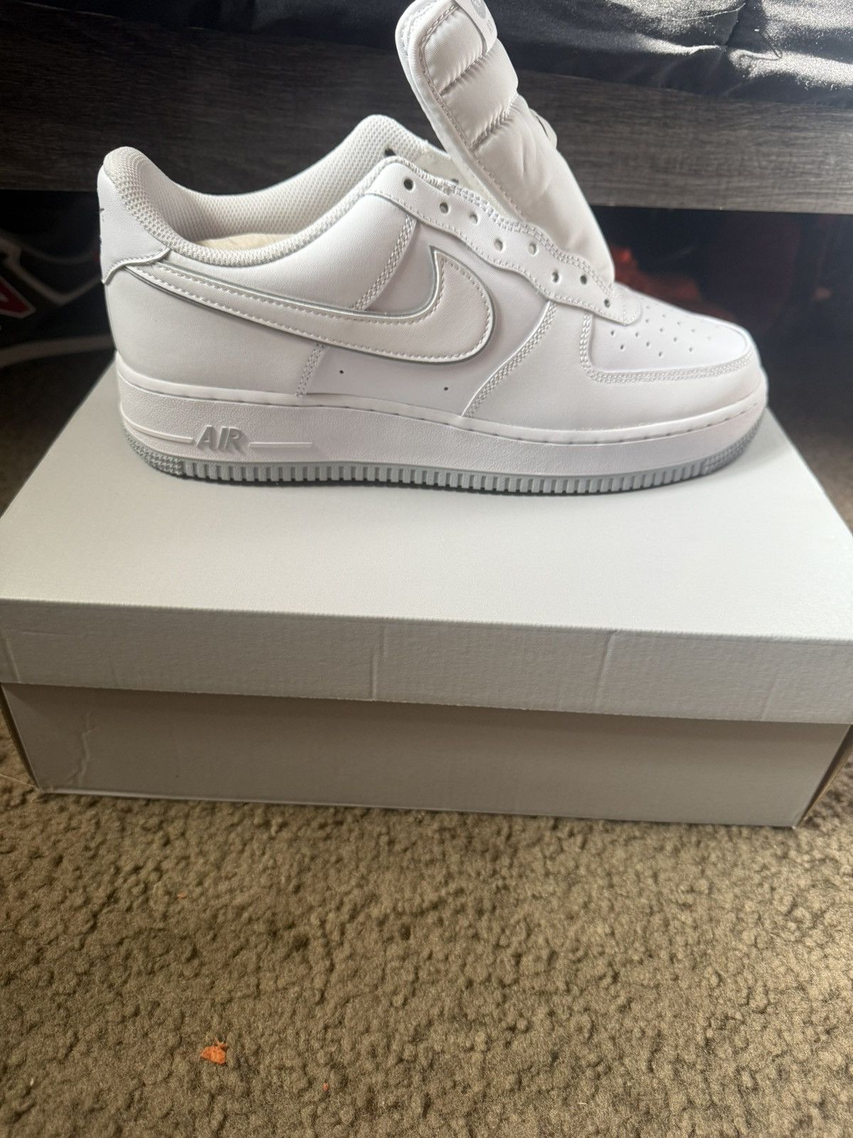 Nike Nike Air Force 1 '07 White Wolf Grey DV0788-100 Size US 10.5 / EU 43-44 - 7 Thumbnail