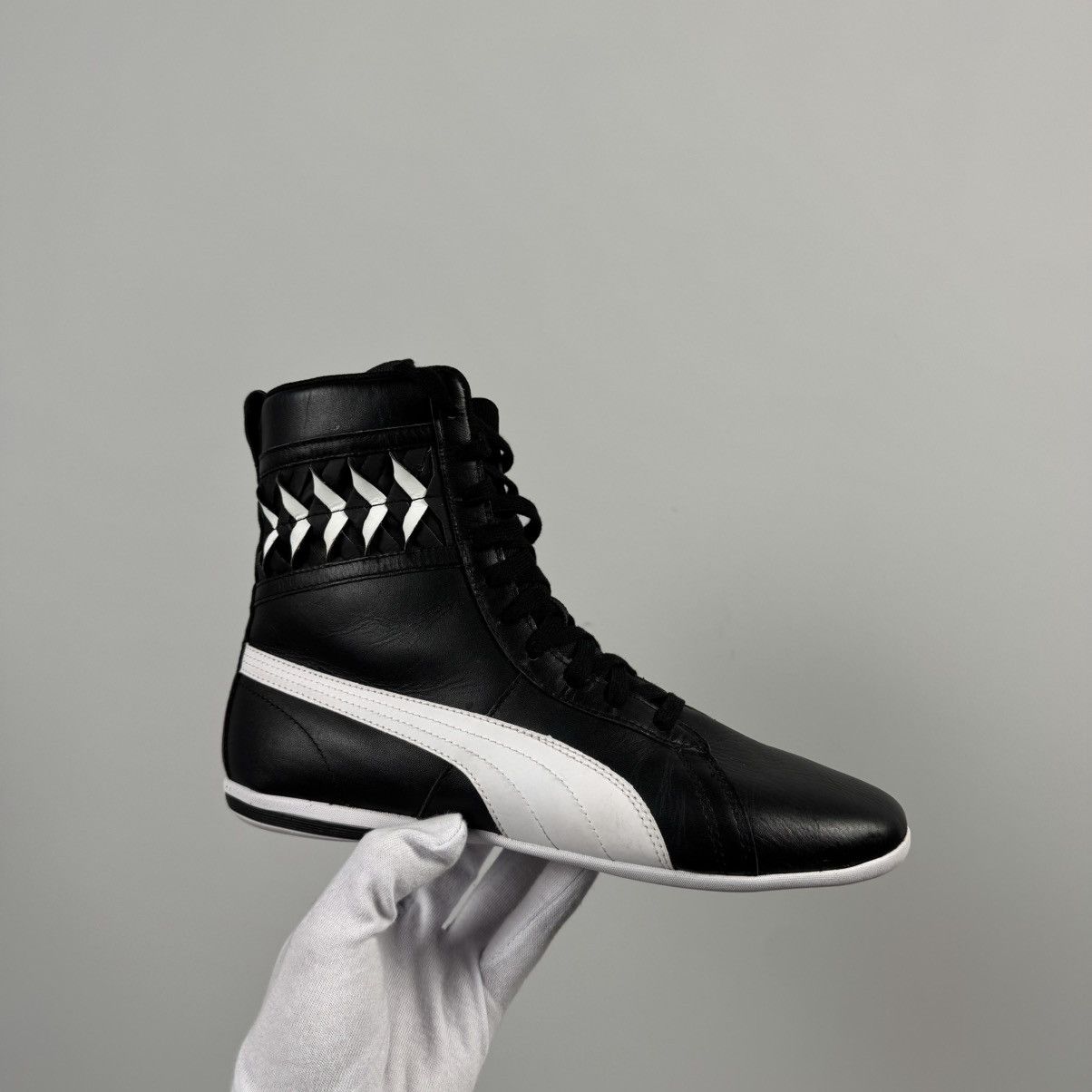 Puma × Vintage Crazy Puma Y2K Hi Top Sneakers Boxing Shoes Boots Size US 9 / IT 39 - 4 Thumbnail
