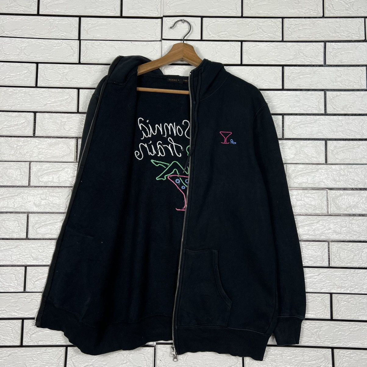 Japanese Brand SEKAI NO OWARI Insomnia Train Logo Zipper Hoodies #4261-C194 Size US M / EU 48-50 / 2 - 13 Thumbnail