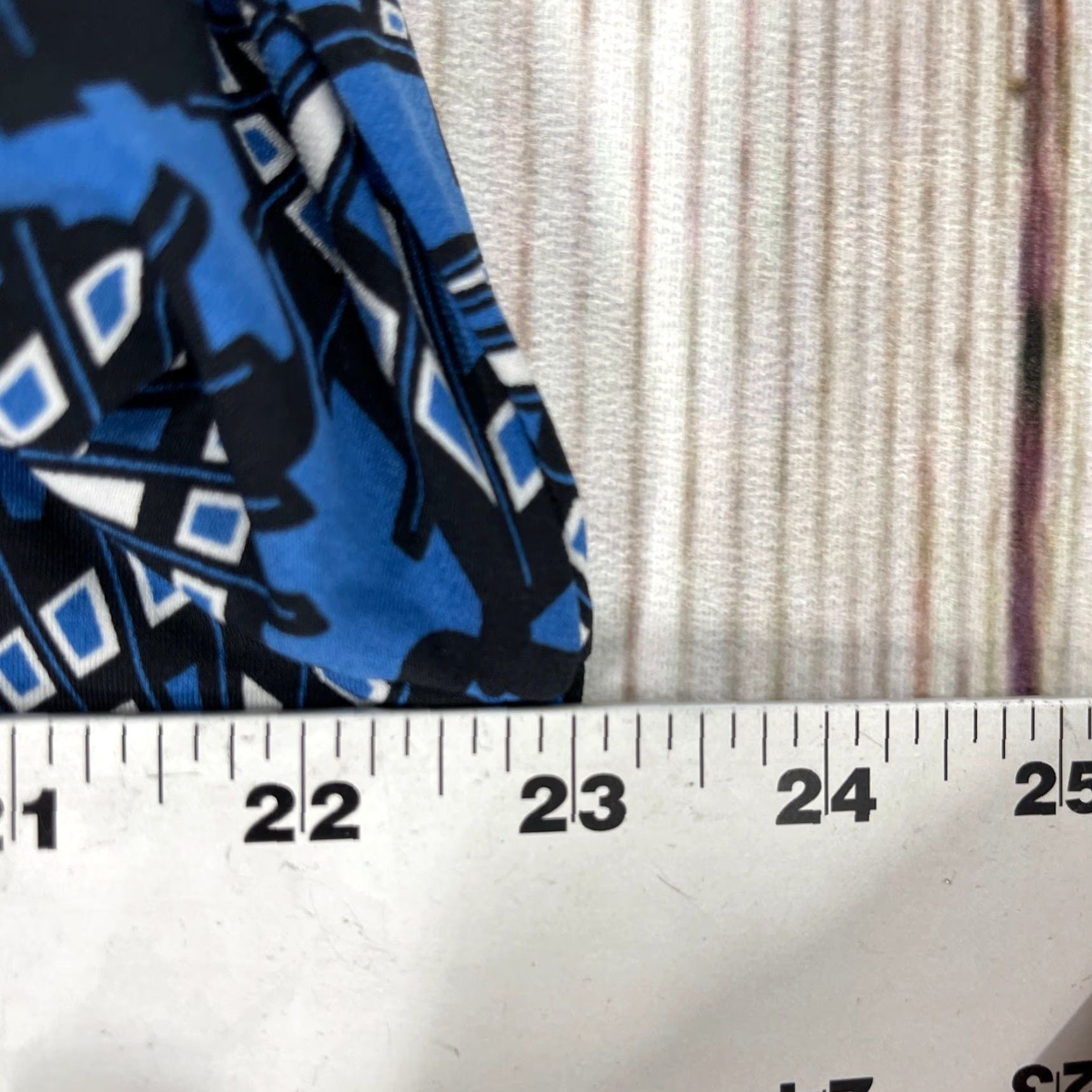 JM Collection JM Collection Women Blouse XL Blue Boho Geometric 3/4 Sleeve Casual Office Tunic Top Blouse Size XL / US 12-14 / IT 48-50 - 7 Thumbnail
