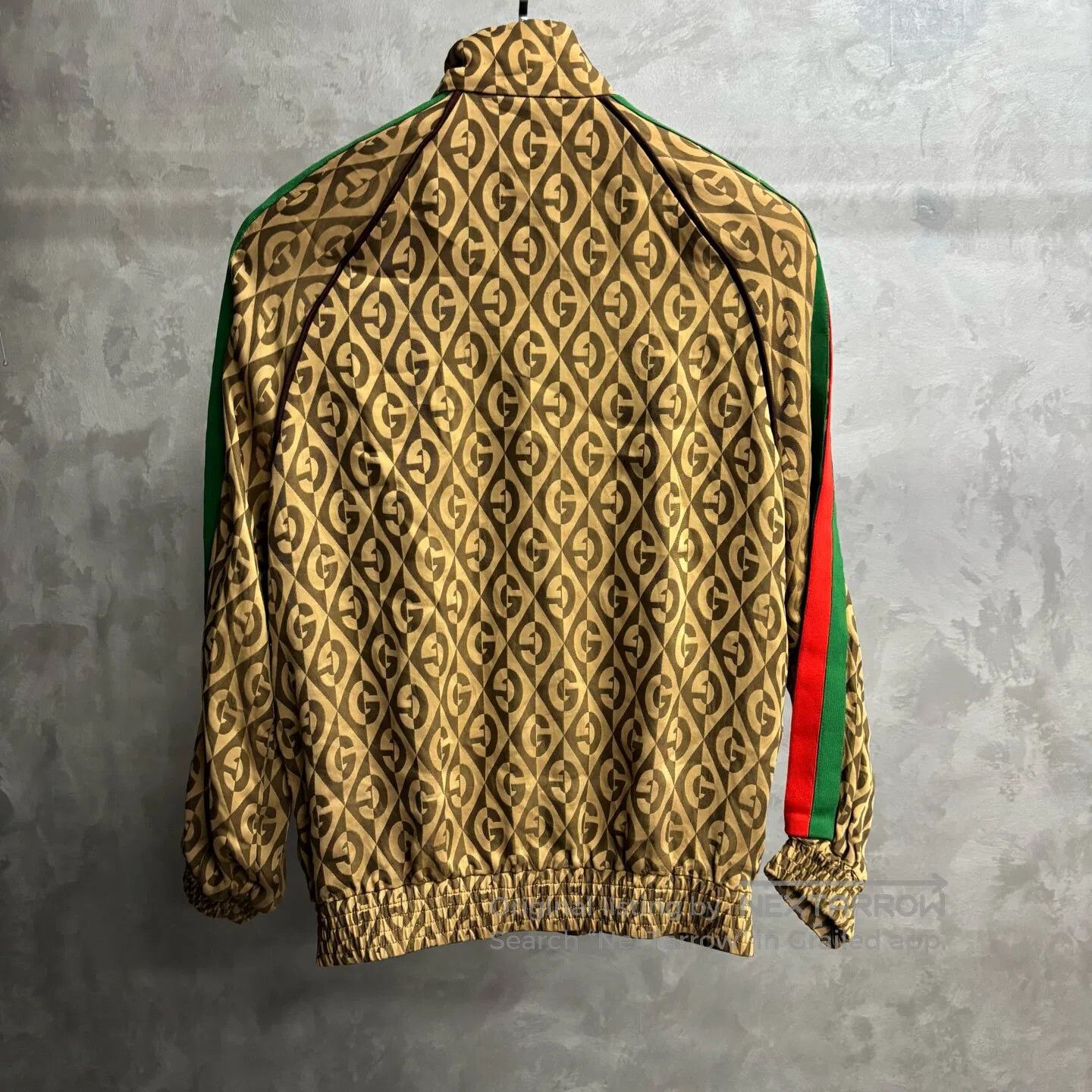 Gucci Guicci Brown striped patterned diamond-jacket coat| Size US XS / EU 42 / 0 - 2 Thumbnail