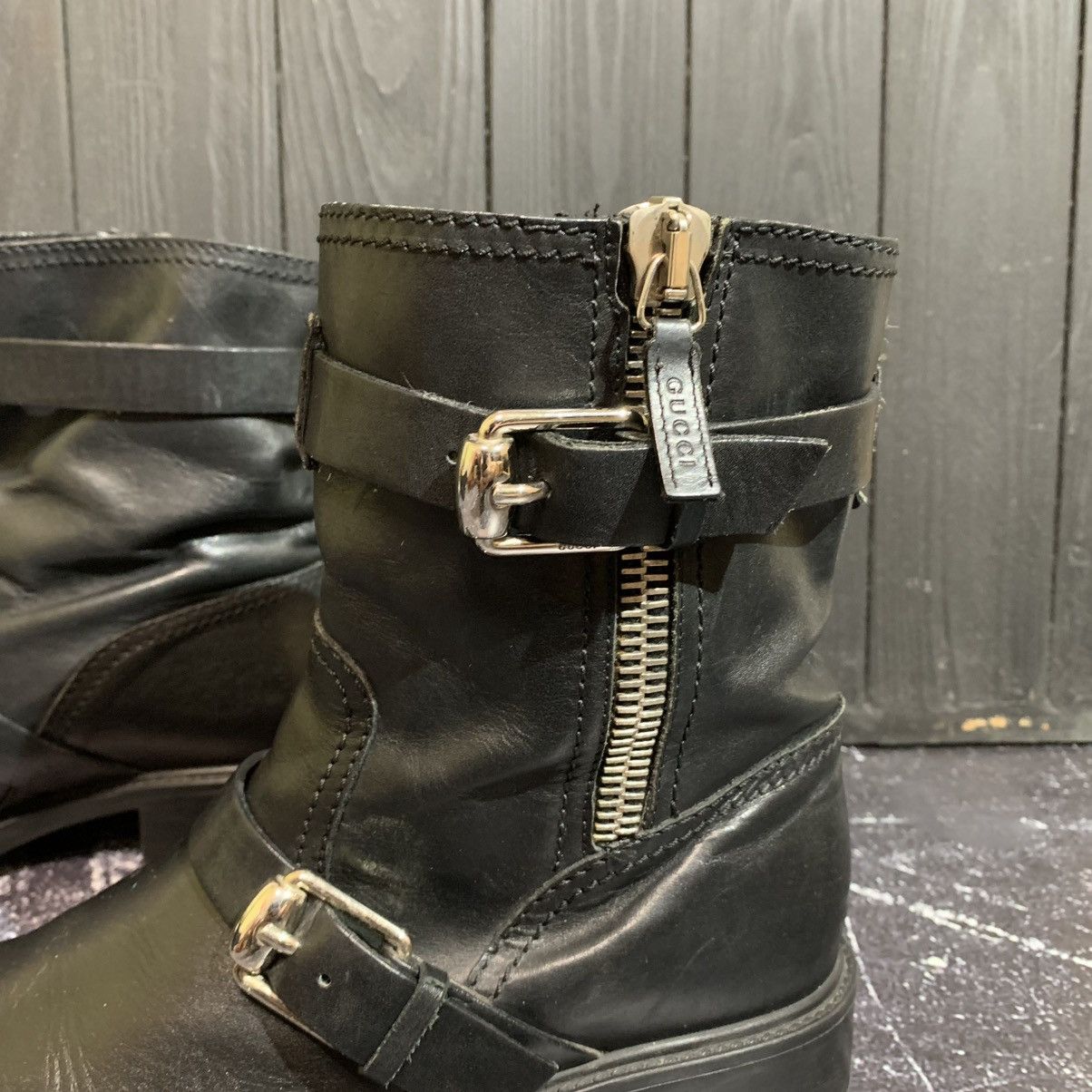 Gucci GUCCI Leather Biker Belted Women’s Boots Size 38 Size US 8 / IT 38 - 5 Thumbnail