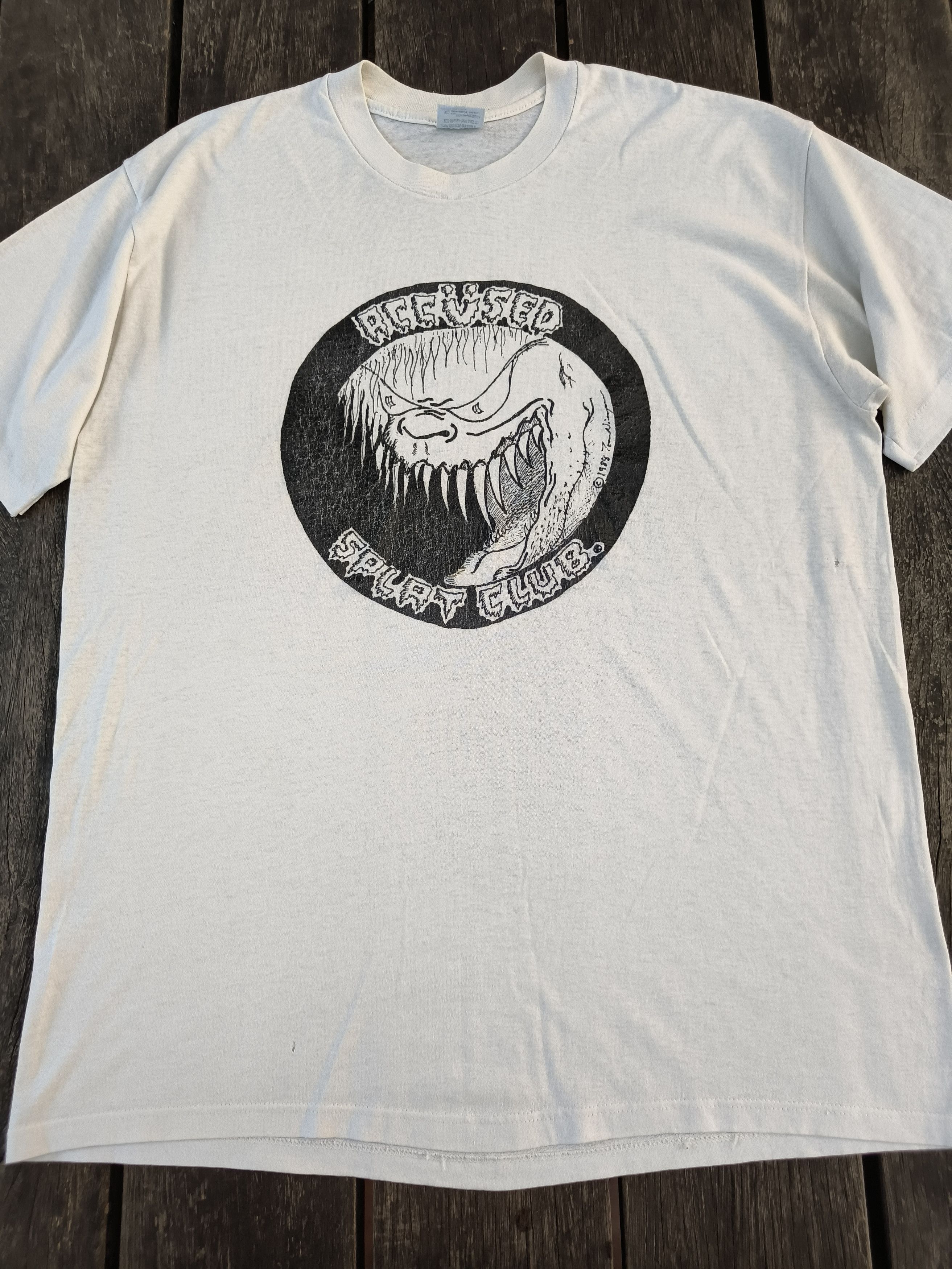 Band Tees Vintage 80s The Accused "Splat club" shirt Size US XL / EU 56 / 4 - 2 Thumbnail