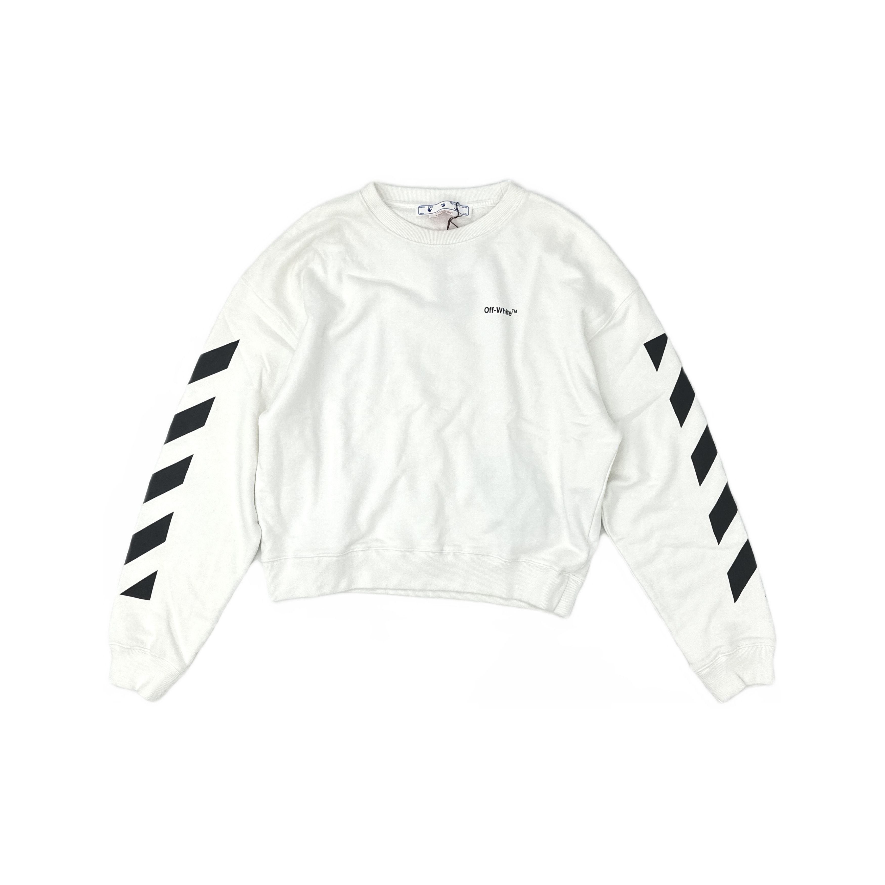 Off-White OFF-WHITE Stripe Sleeve Logo Sweatshirt Size M Size US M / EU 48-50 / 2 - 1 Thumbnail