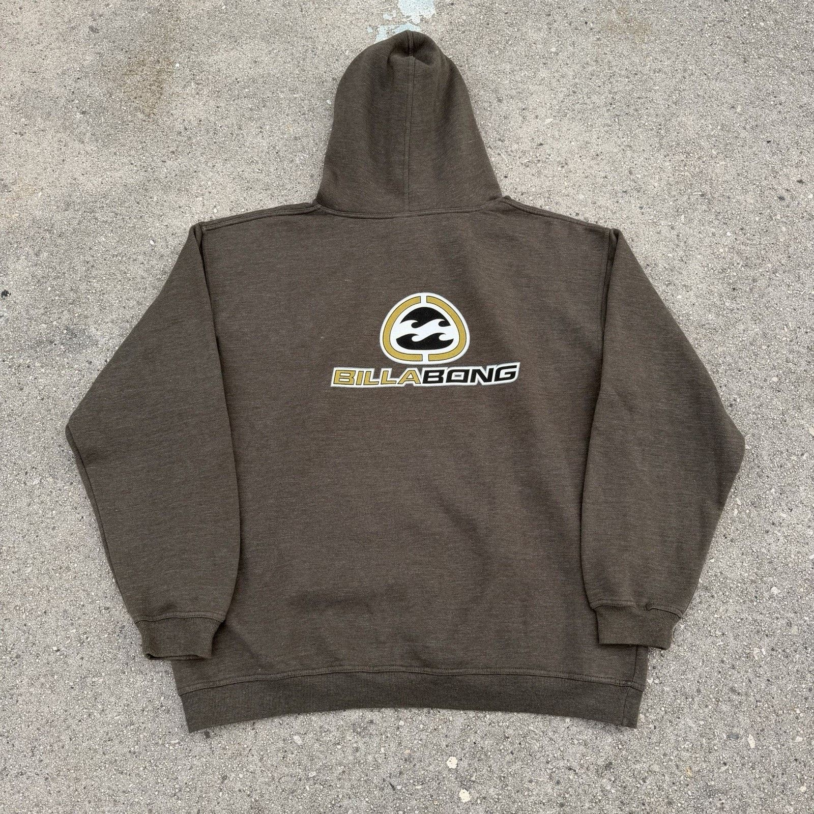 Billabong × Quiksilver × Vintage Vintage Y2K Billabong Brown Hoodie Size XL Surf Skate Size US XL / EU 56 / 4 - 4 Thumbnail