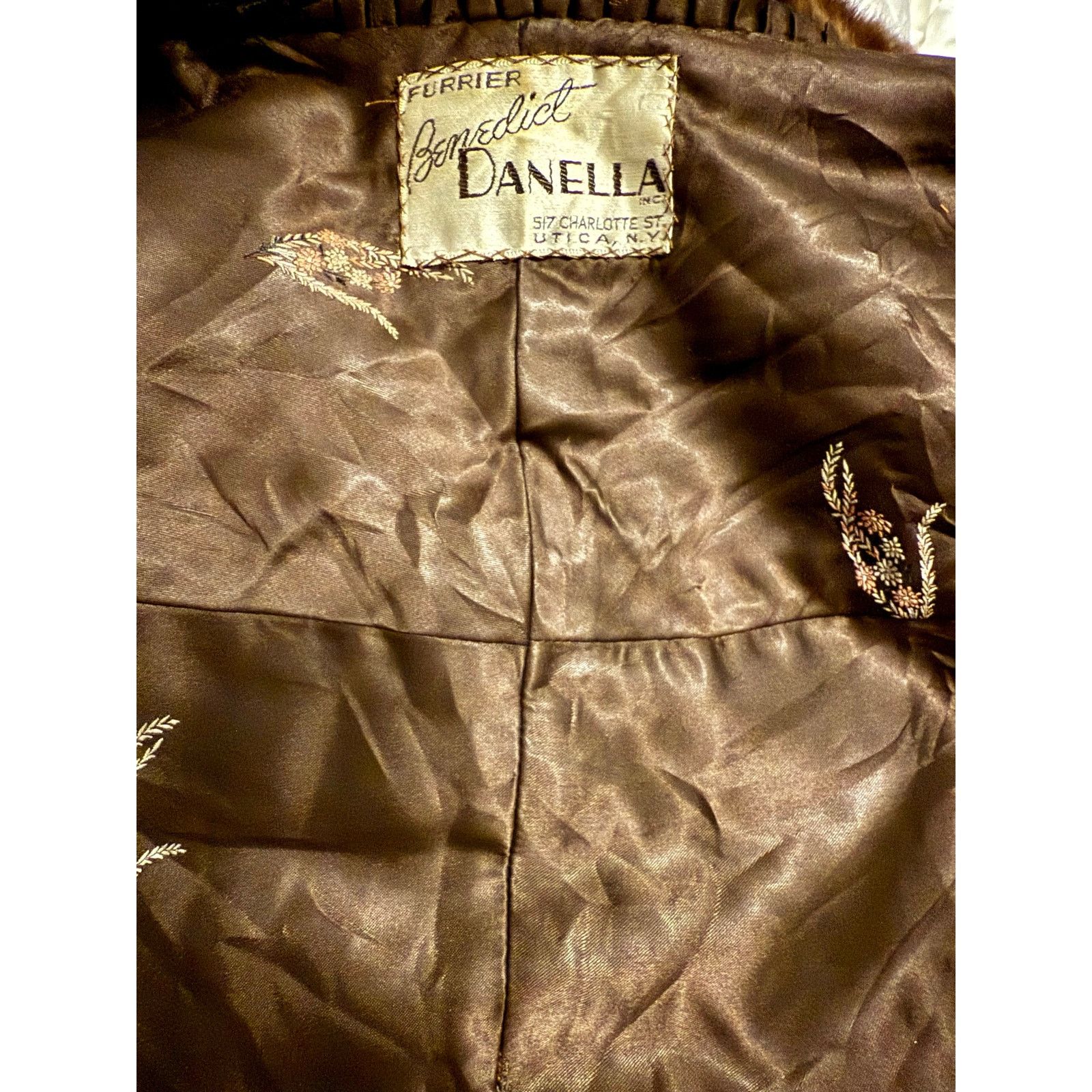 Vintage Vintage 50’s Benedict Danella Brown Genuine Mink Fur Shawl Size ONE SIZE - 4 Thumbnail