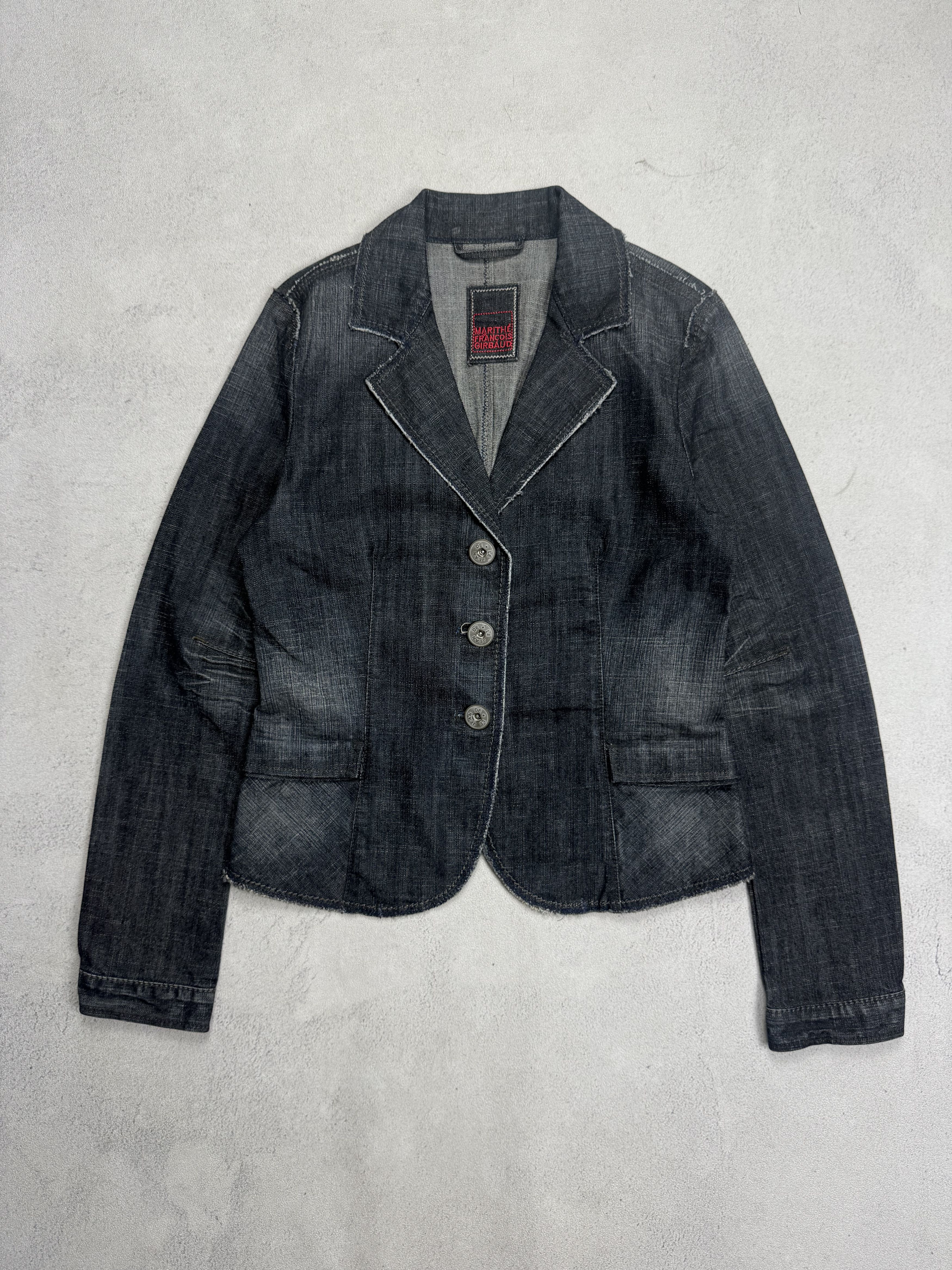 Marithe + Francois Girbaud Vintage Marithe Francois Girbaud Blazer Jeans Jacket Size L / US 10 / IT 46 - 3 Thumbnail
