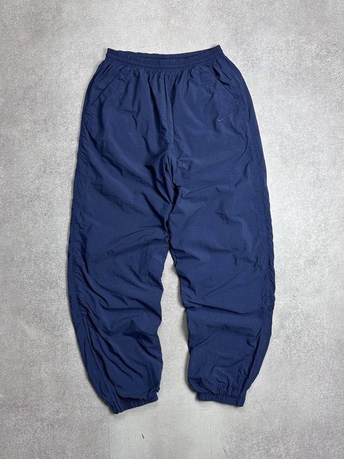 Nike × Vintage Vintage Nike Swoosh Nylon Gorp Rare TN Style Track Pants L Size US 34 / EU 50 - 1 Thumbnail