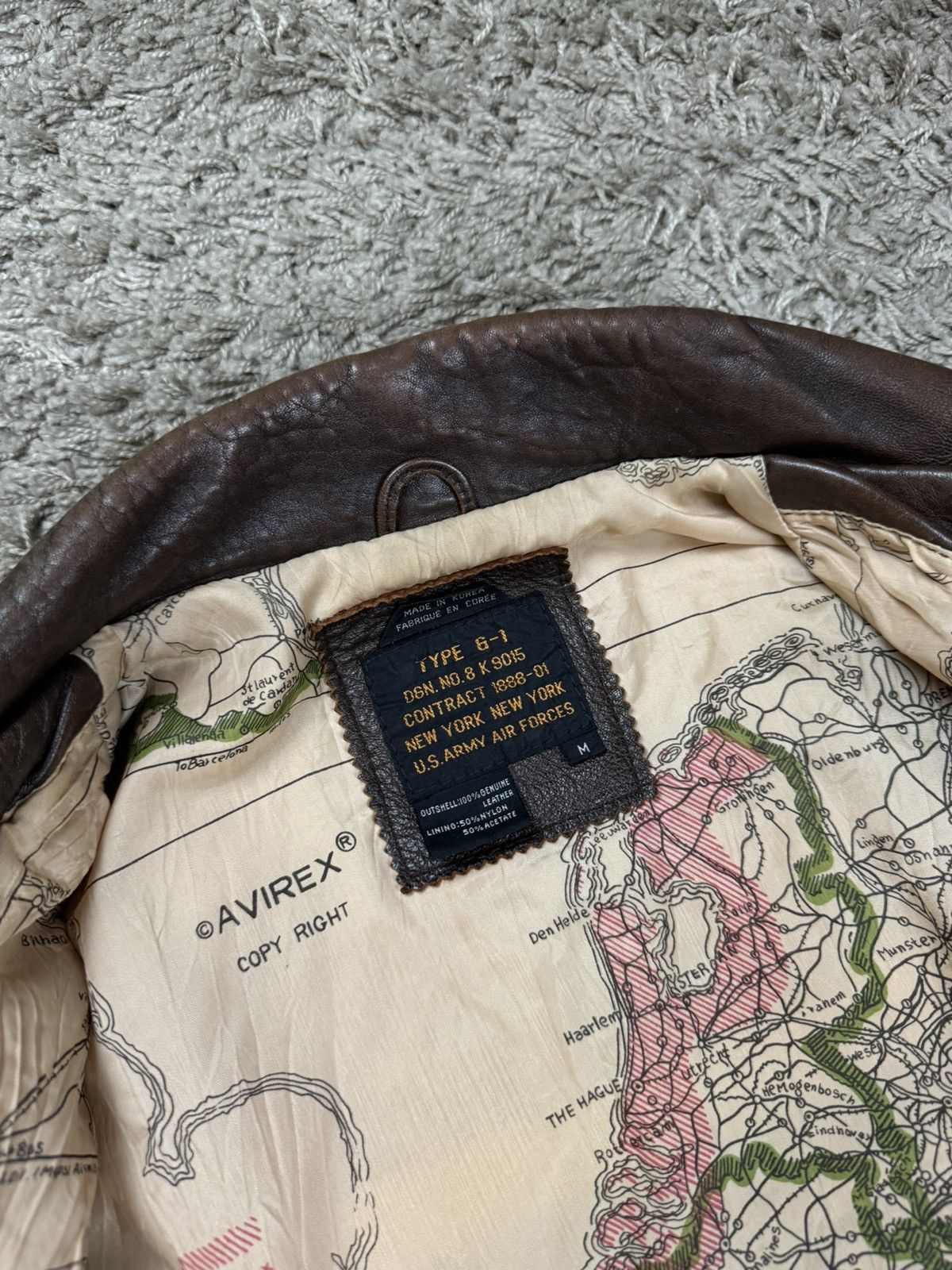 Avirex × Vintage Vintage leather jacket Avirex G-1 Top Gun 90s original item Size US M / EU 48-50 / 2 - 7 Thumbnail
