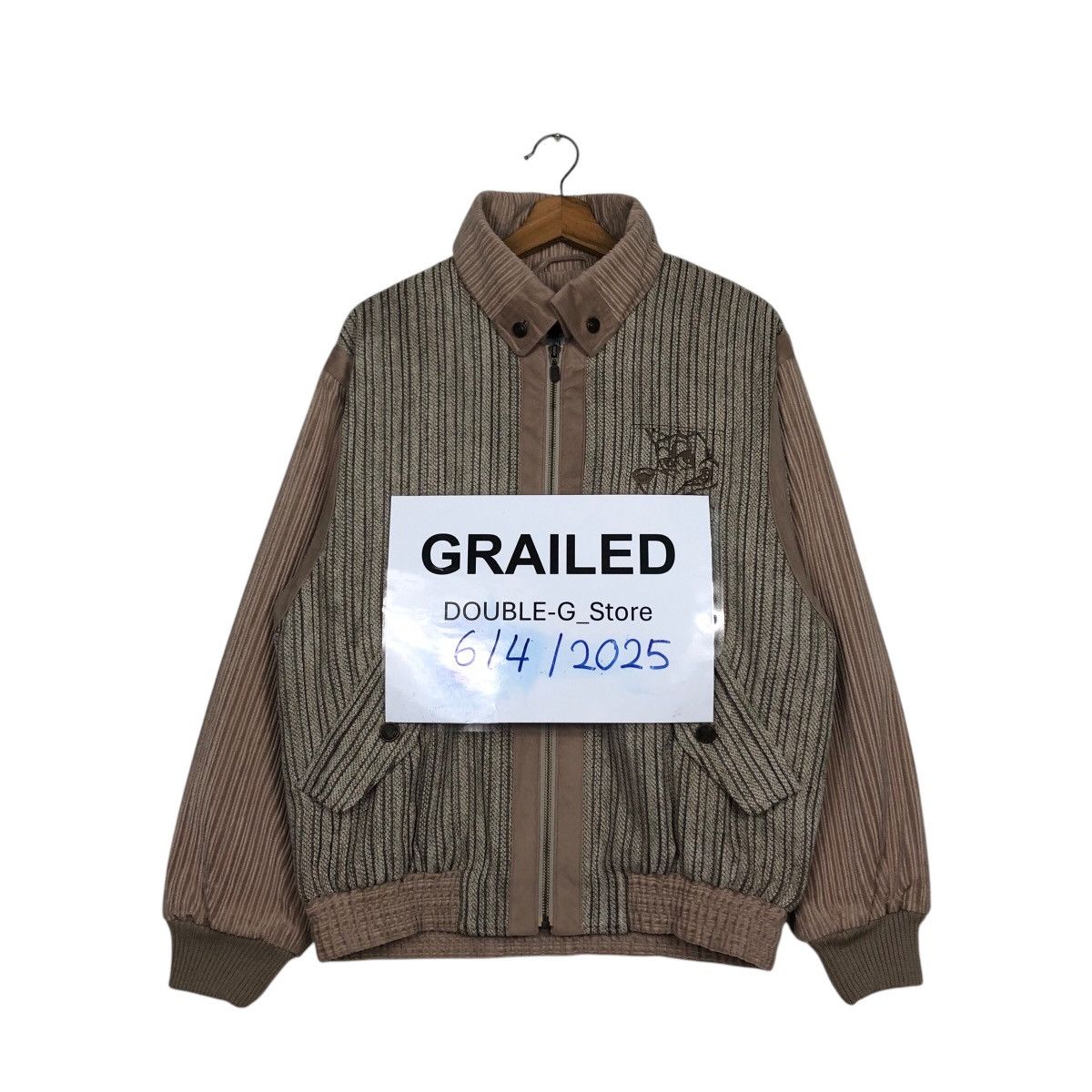 Japanese Brand 📌Vintage Bomber Jacket World Max Club Striped Issey Miyake Size US M / EU 48-50 / 2 - 1 Thumbnail
