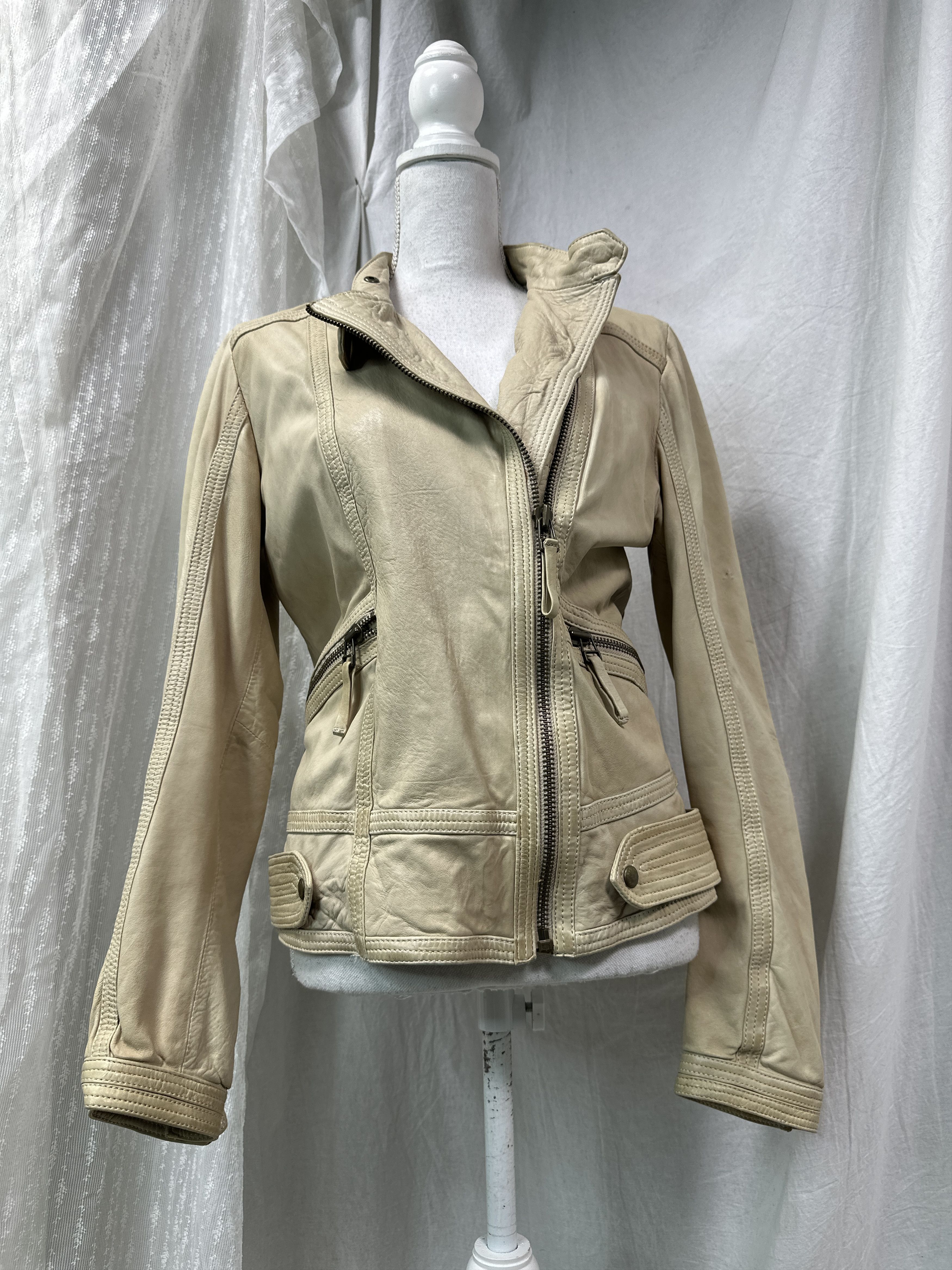CLOSED Vintage Leather Closed by Marithe Francois Girbaud Jacket Size M / US 6-8 / IT 42-44 - 1 Thumbnail