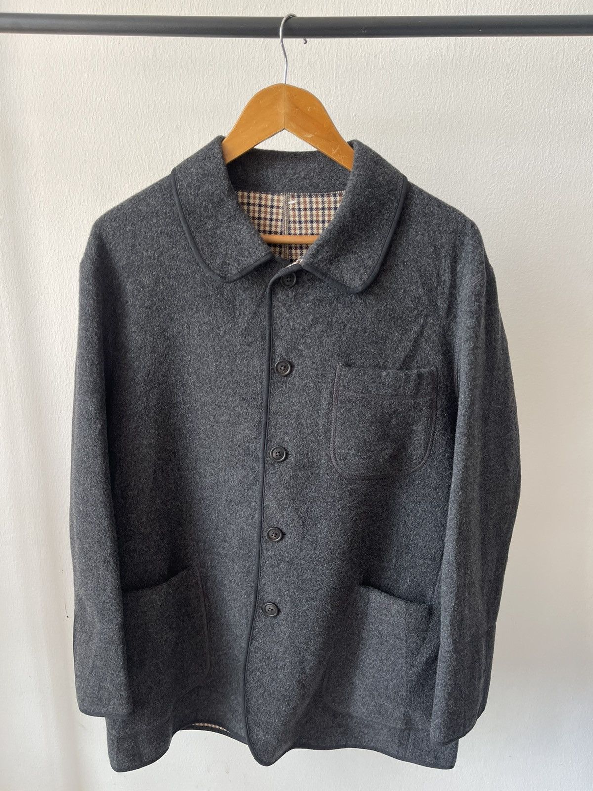 Aquascutum Aquascutum London Wool Chore Jacket #98 Size US L / EU 52-54 / 3 - 5 Thumbnail