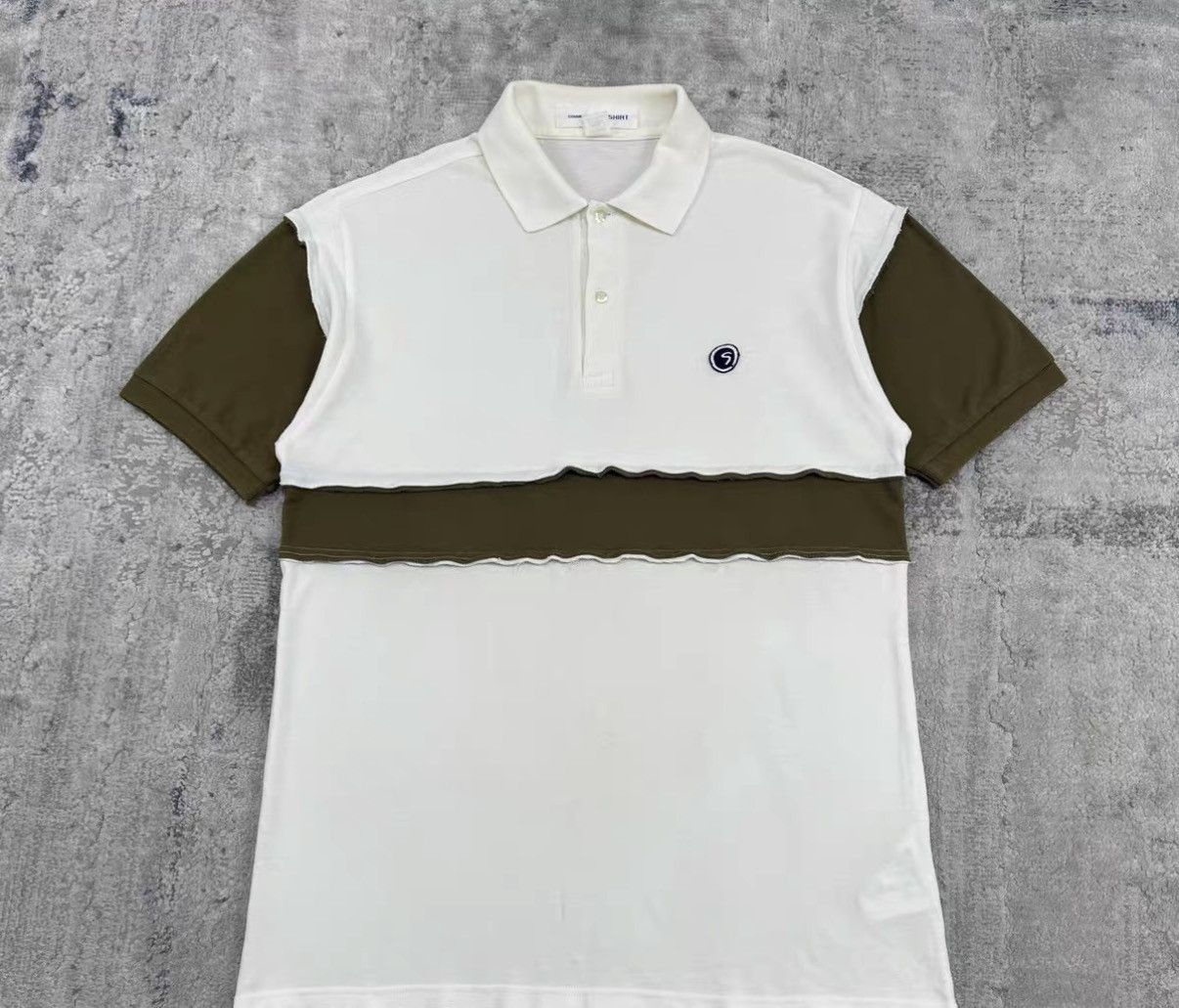 CDG by Comme des Garcons CDG PLAY COMME des GARÇONS Color Block Logo Polo Shirt J16 Size US L / EU 52-54 / 3 - 1 Thumbnail
