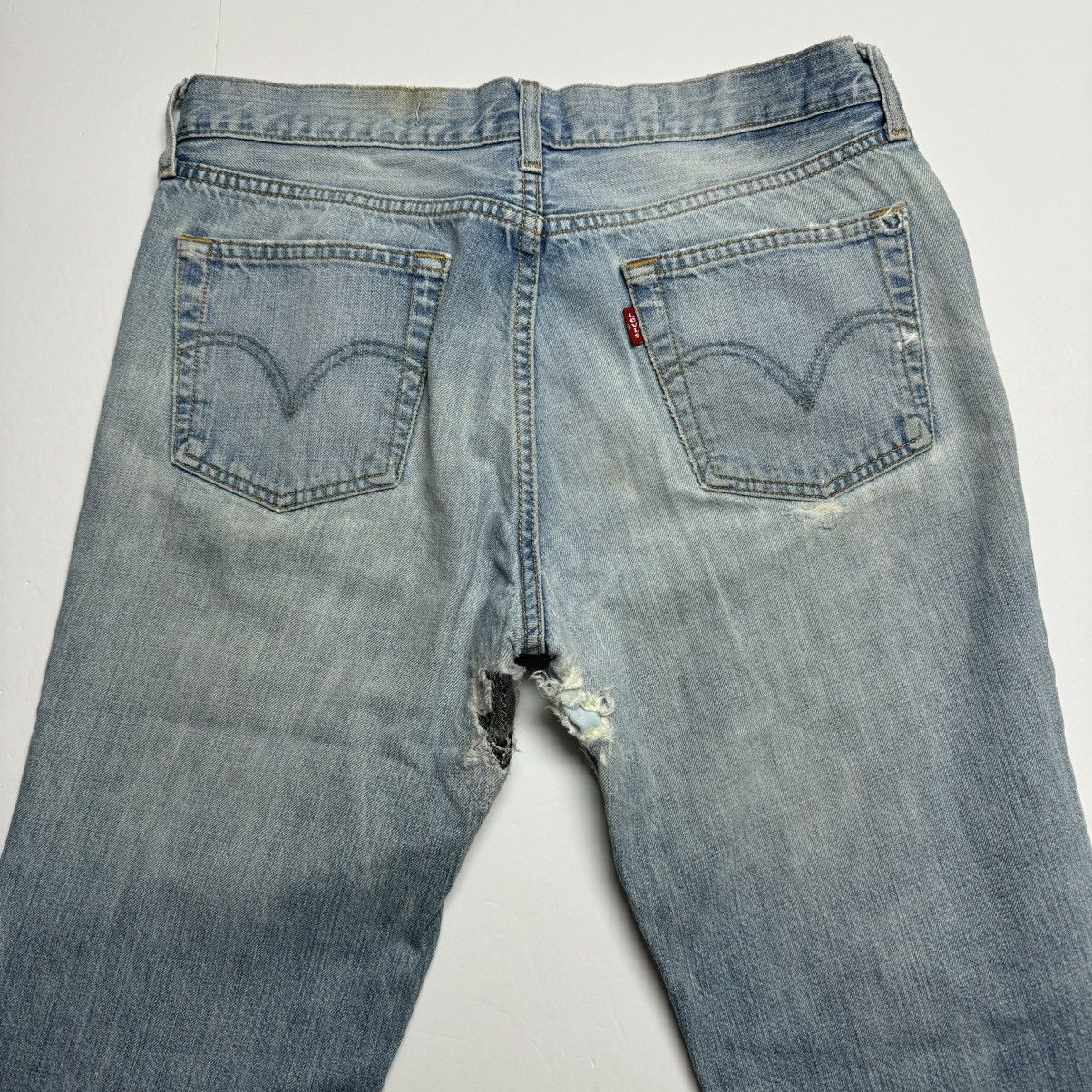 Levi's 2006 Limited Edition Women's Levi's 501 Distressed Jeans Size 30" / US 8 / IT 44 - 6 Thumbnail