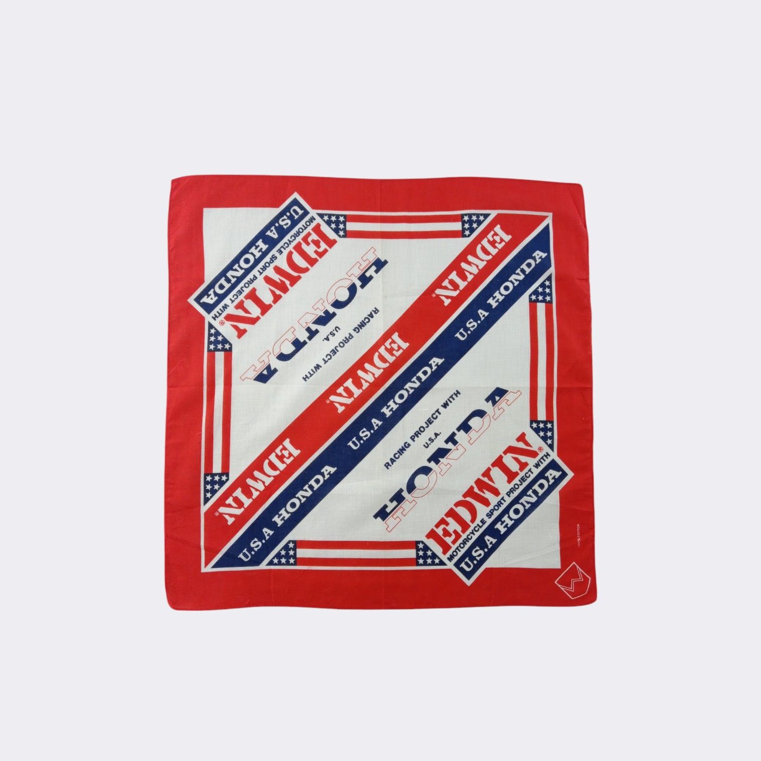Honda Vintage Honda x Edwin Handkerchief Neckerchief Bandana H528I Size ONE SIZE - 2 Thumbnail