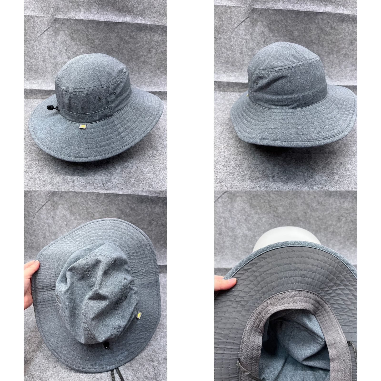 Vintage Solar Escape Boonie Hat Adult One Size Gray 100% Polyester Beach Outdoors Size ONE SIZE - 8 Thumbnail