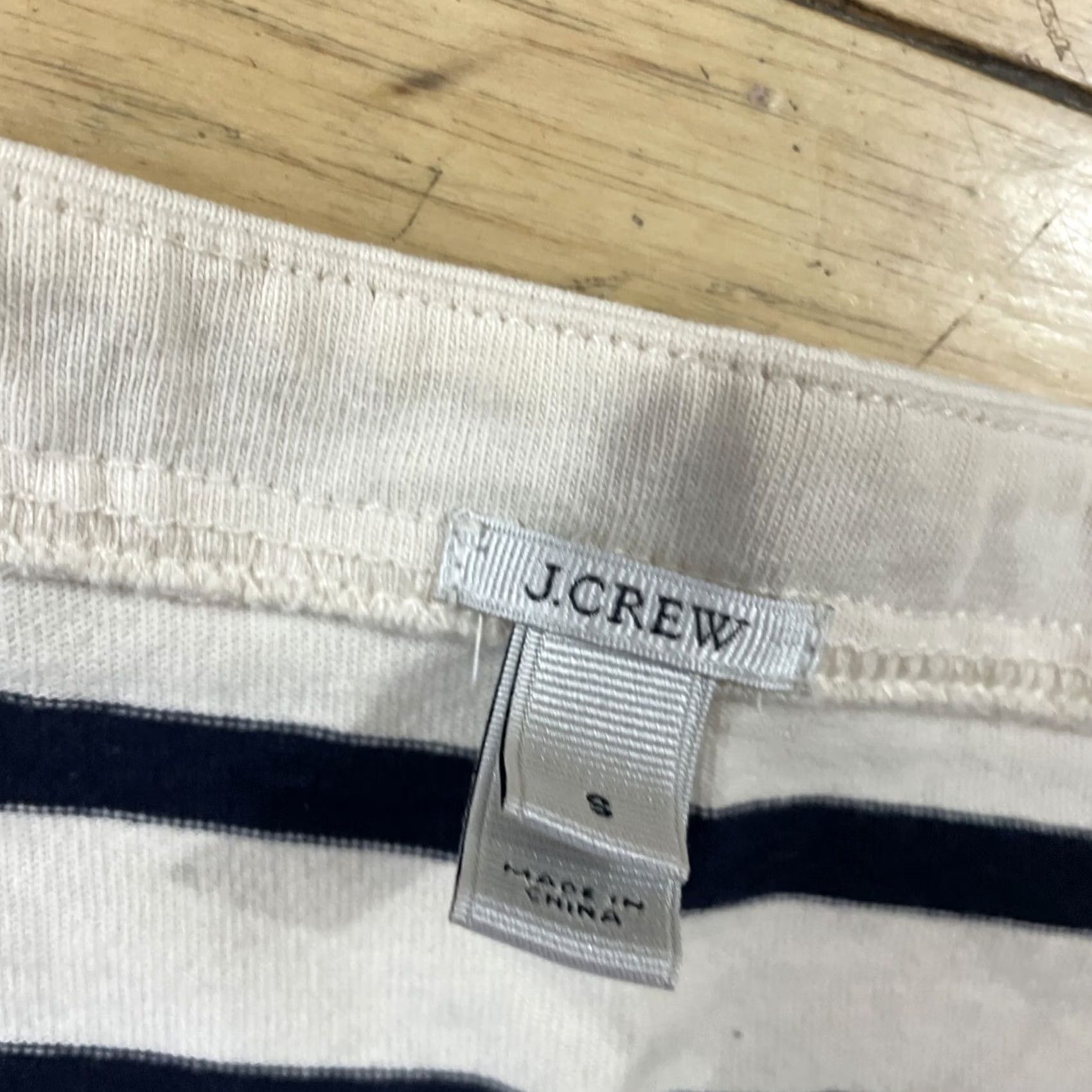 J.Crew J. Crew Boho Striped Shirt S Blue Cream Neon Aztec Geometric Fairy Coastal Top Size S / US 4 / IT 40 - 5 Thumbnail