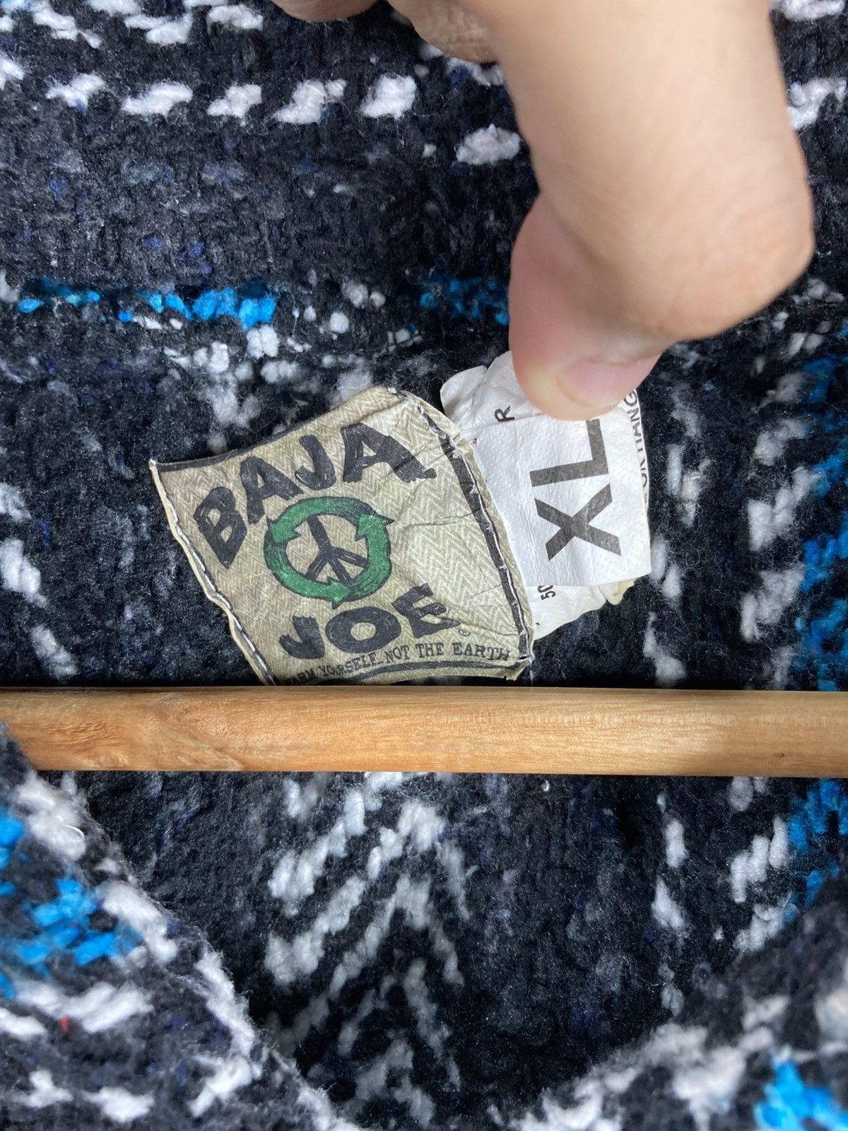 Baja Joe Vintage Baja Joe Blanket Earth Ragz Kangaroo Pocket Hoodie Size US XL / EU 56 / 4 - 4 Thumbnail